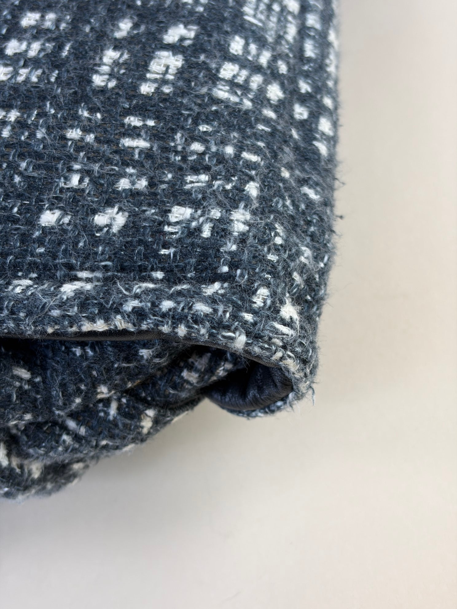 Prada Gray Tela Tweed Turnlock Flap Large Clutch