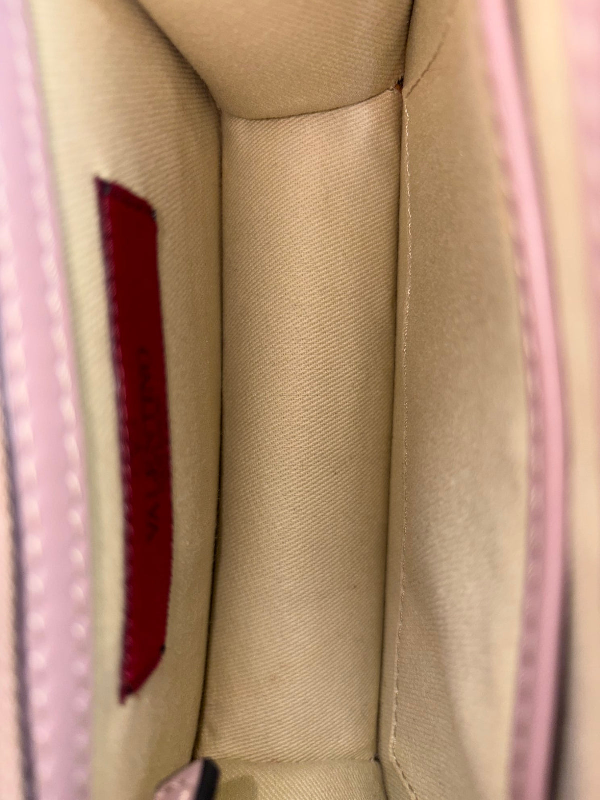Valentino Poudre pink leather Glam Lock Small Shoulder Bag