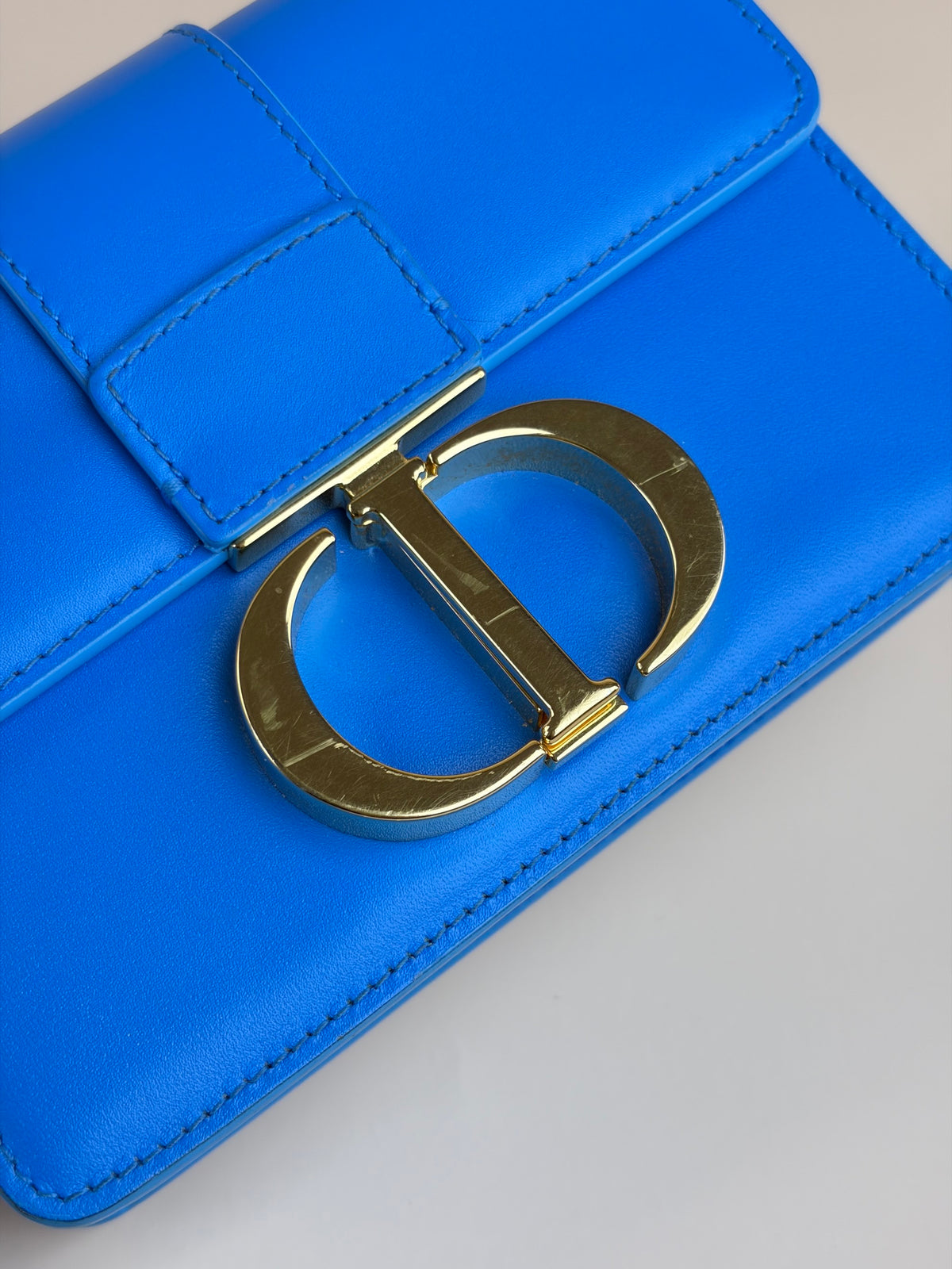 Christian Dior bright blue 30 Montaigne micro bag