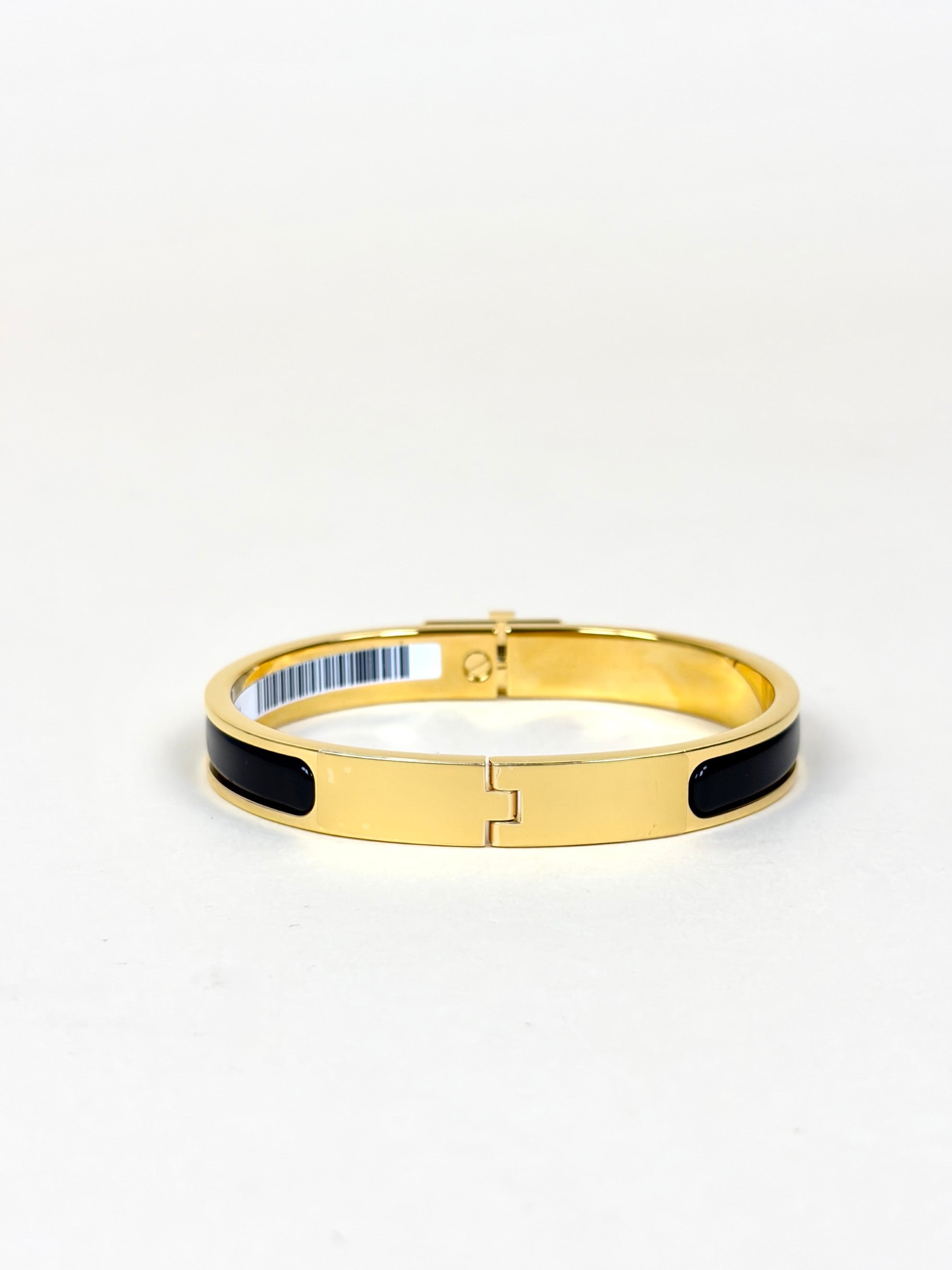 Hermes Noir Mini Clic Kelly Bracelet PM