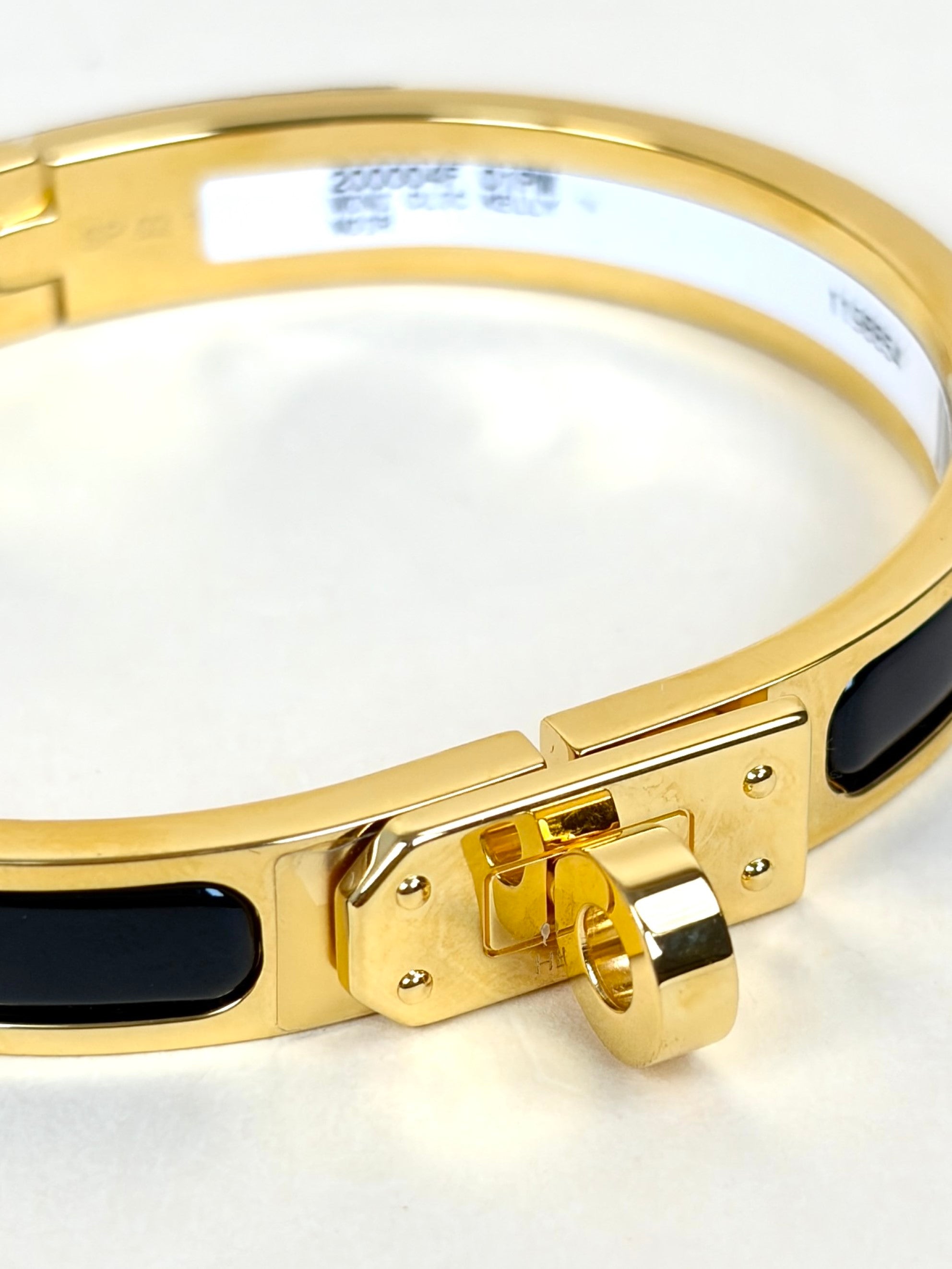 Hermes Noir Mini Clic Kelly Bracelet PM