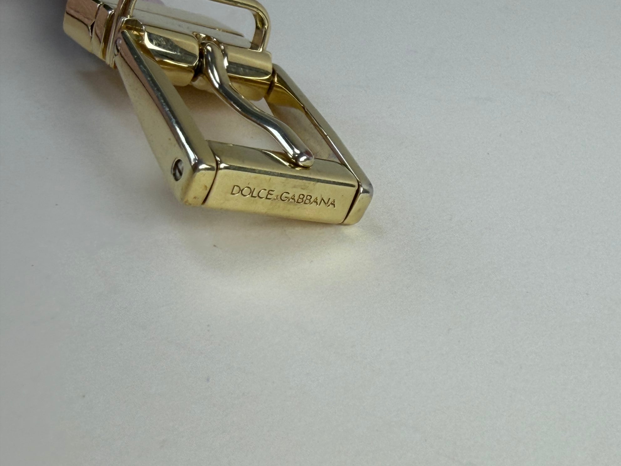 Dolce & Gabbana pink and purple reversible leather beltsize80cm