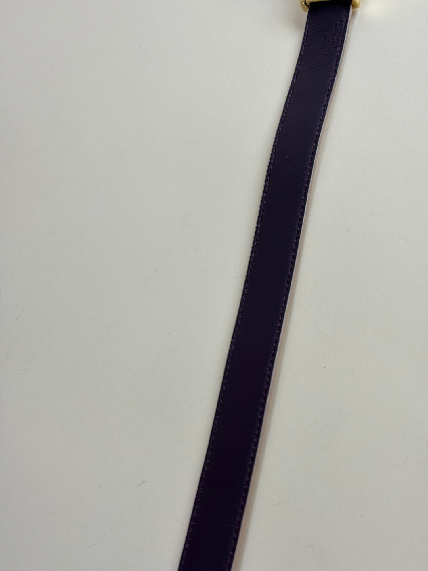 Dolce & Gabbana pink and purple reversible leather beltsize80cm