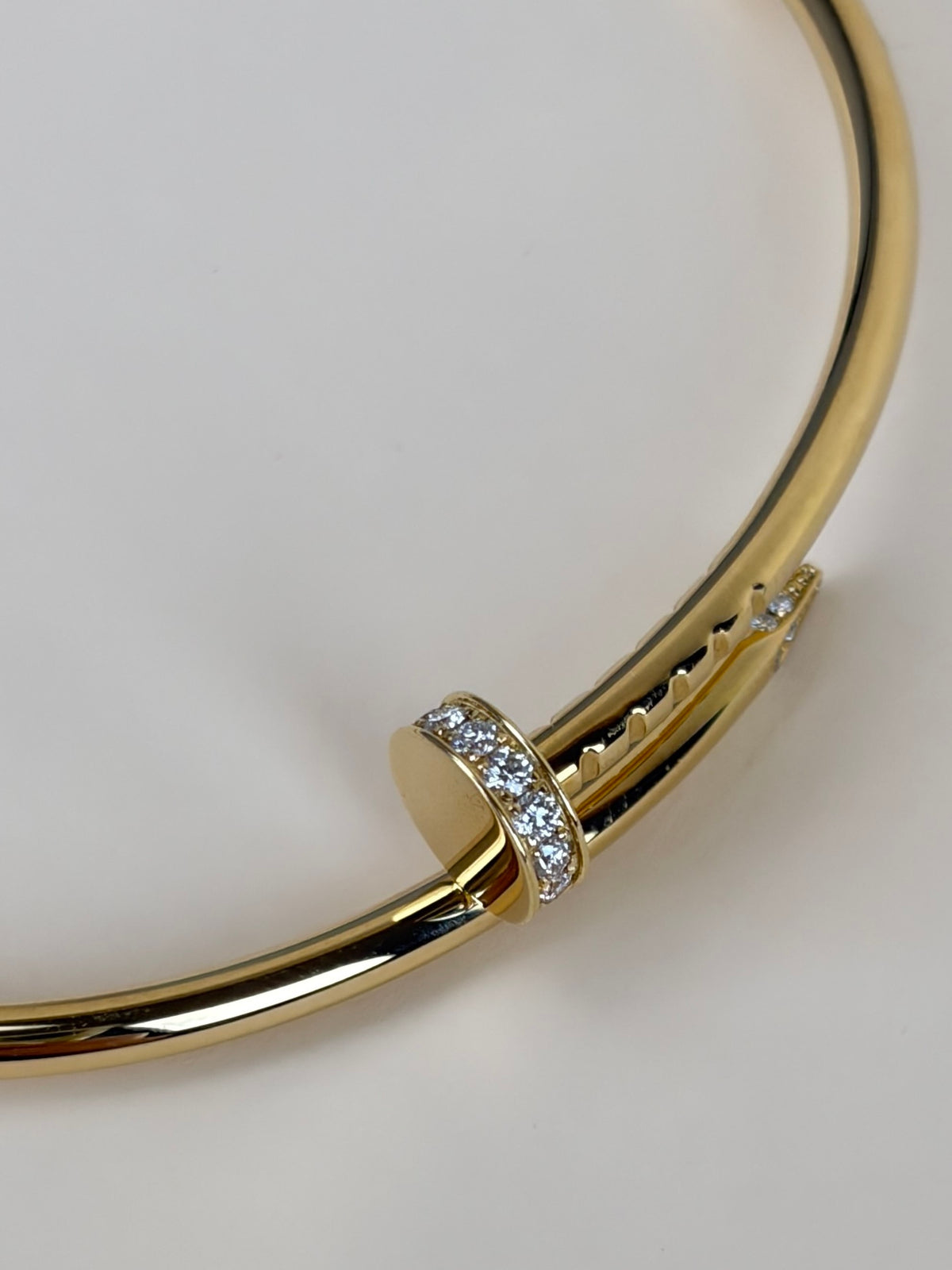 Cartier 18K Yellow Gold and diamonds Model Juste Un Clou Bracelet