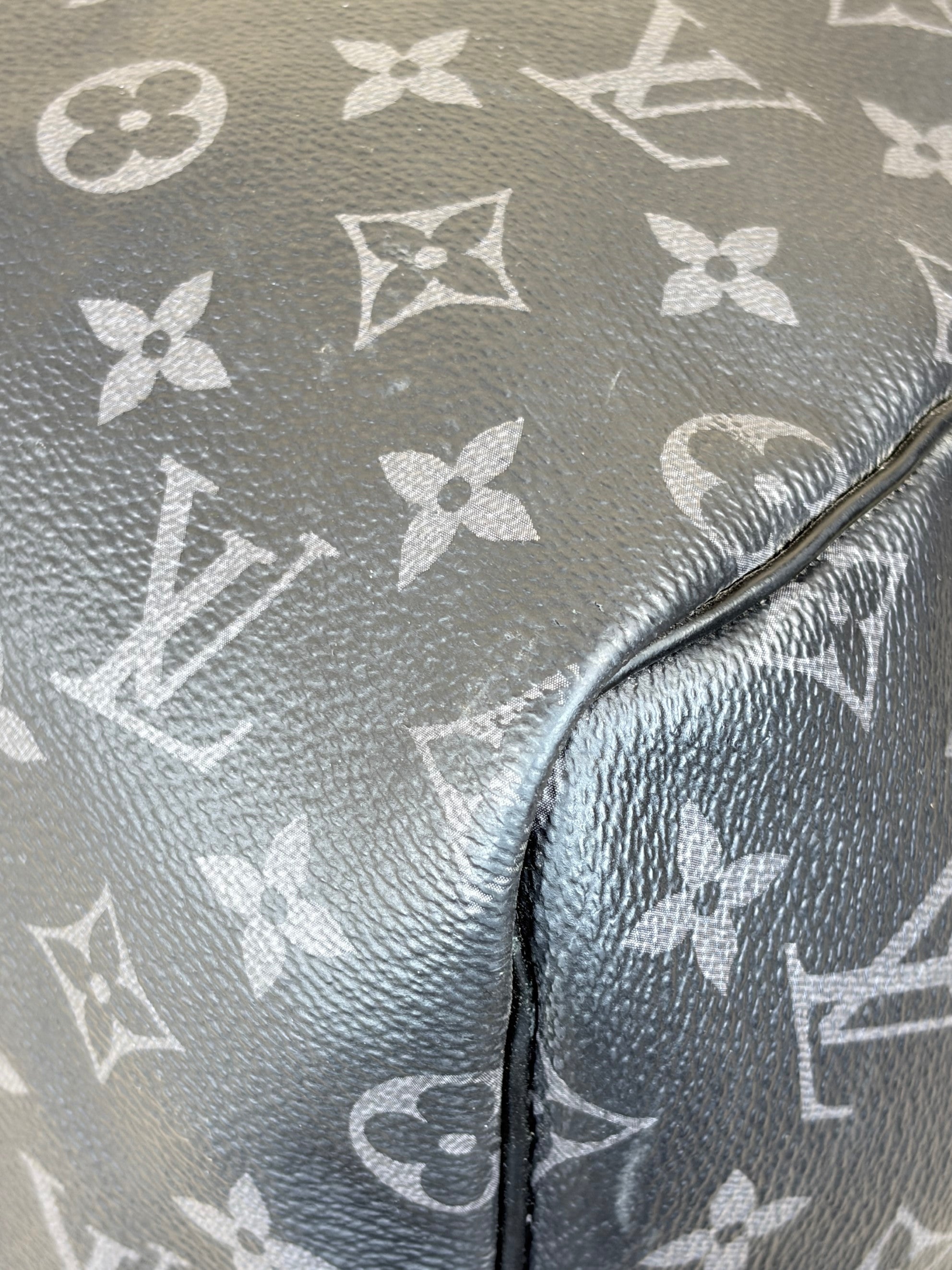 Louis Vuitton Monogram eclipse keepall bandoliered 55bag
