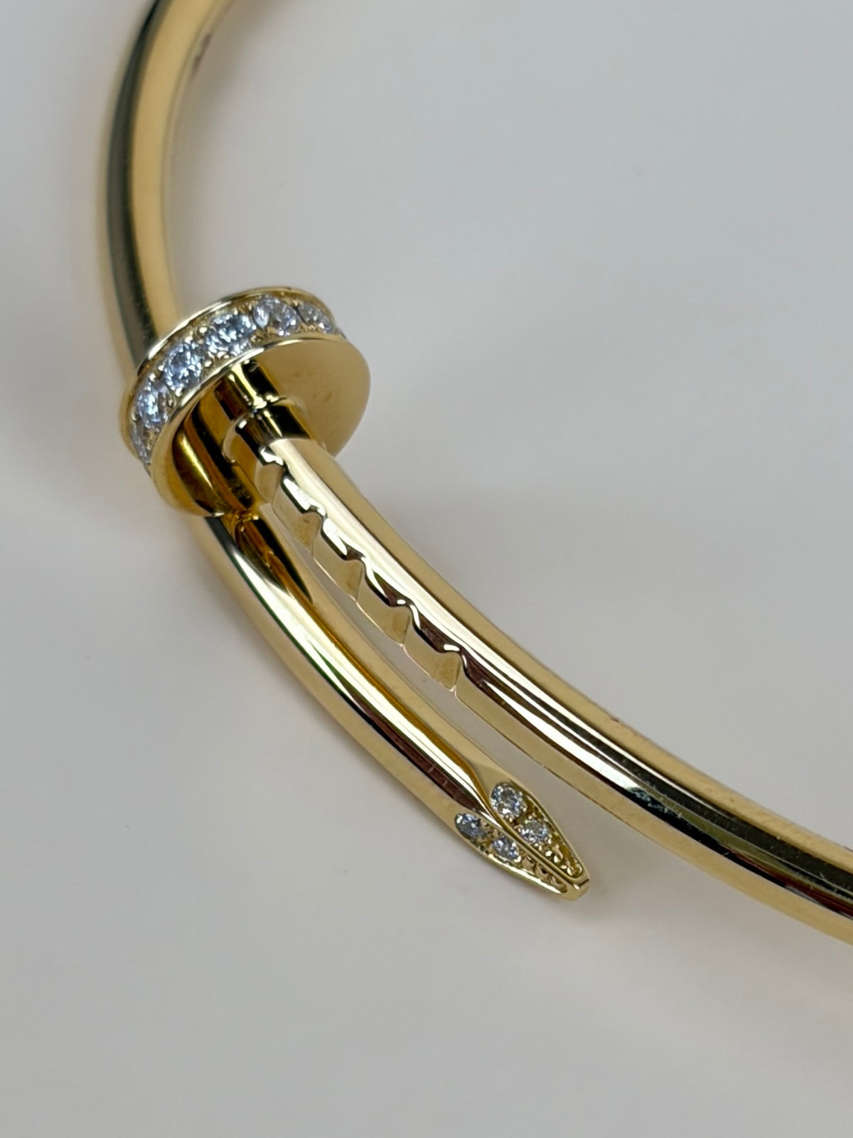 Cartier 18K Yellow Gold and diamonds Model Juste Un Clou Bracelet