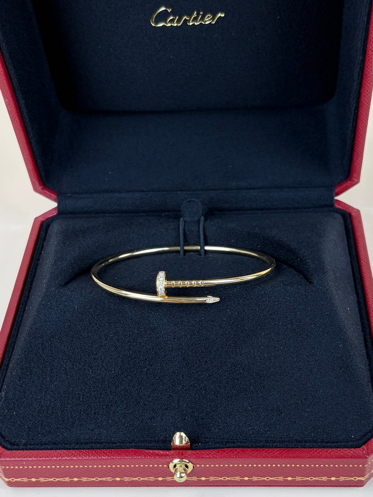 Cartier 18K Yellow Gold and diamonds Model Juste Un Clou Bracelet