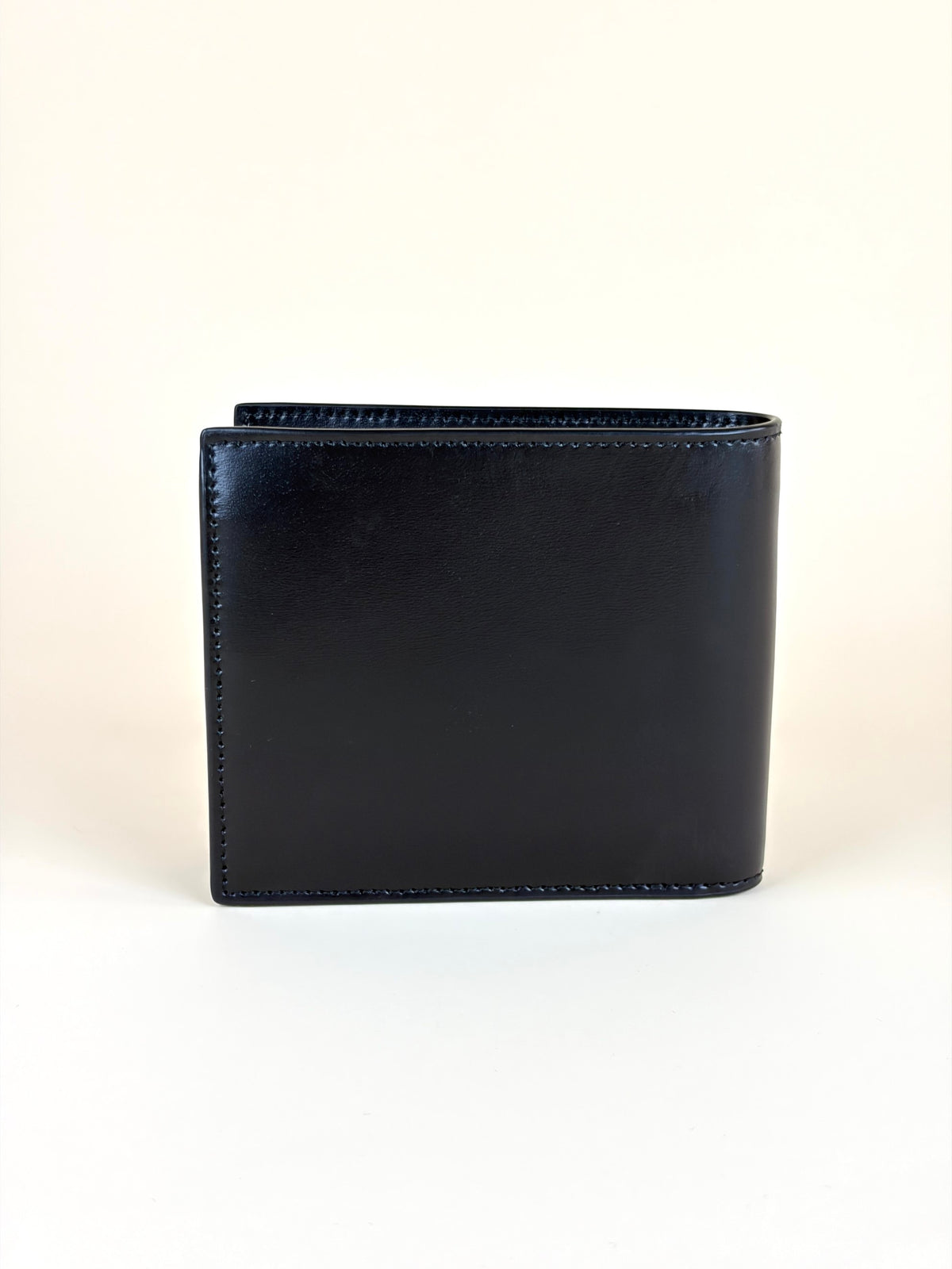 YSL black shiny leather tiny Cassandre east west wallet