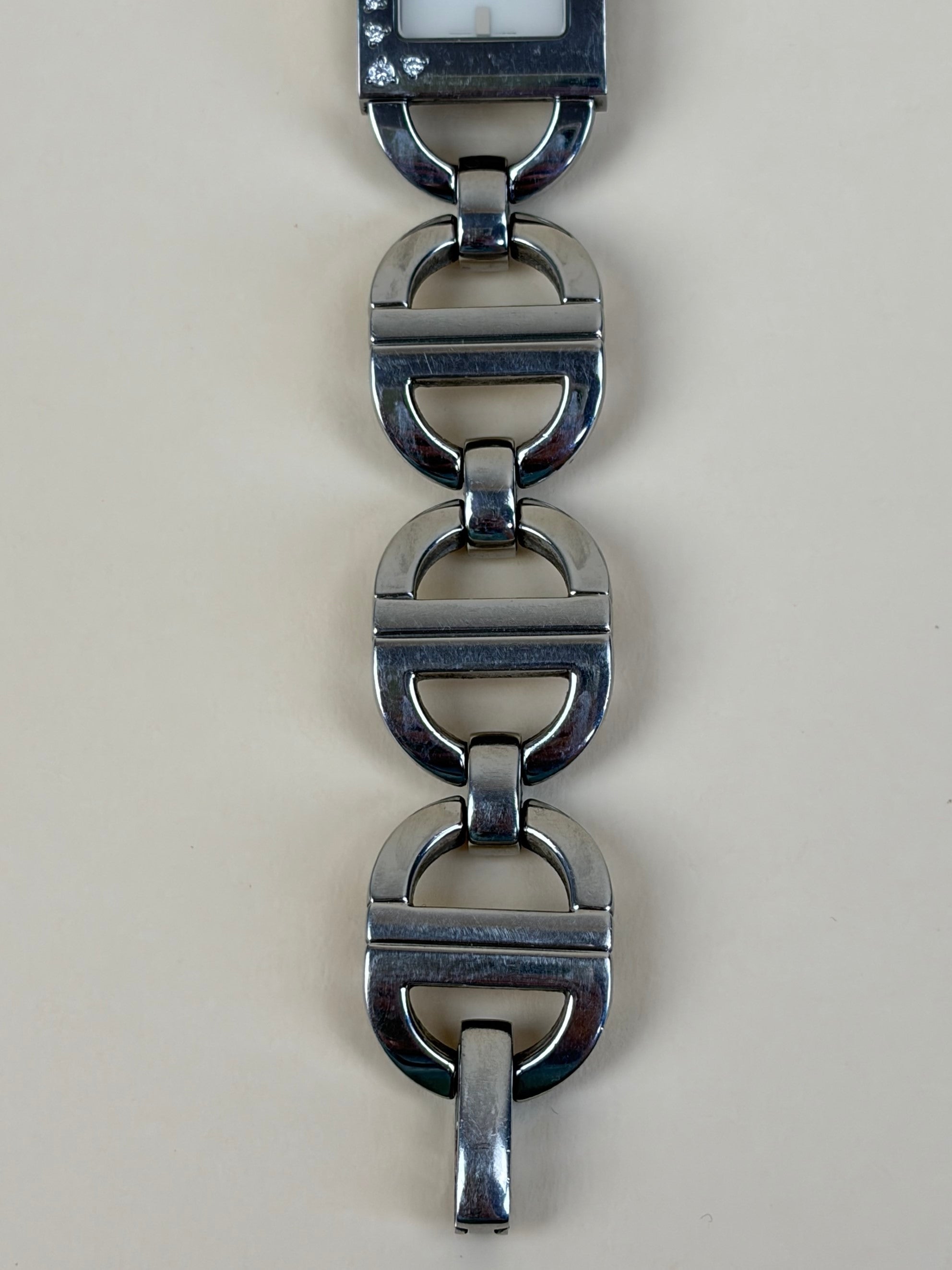 Christian Dior Silver Stainless Steel Diamond Malice Watch