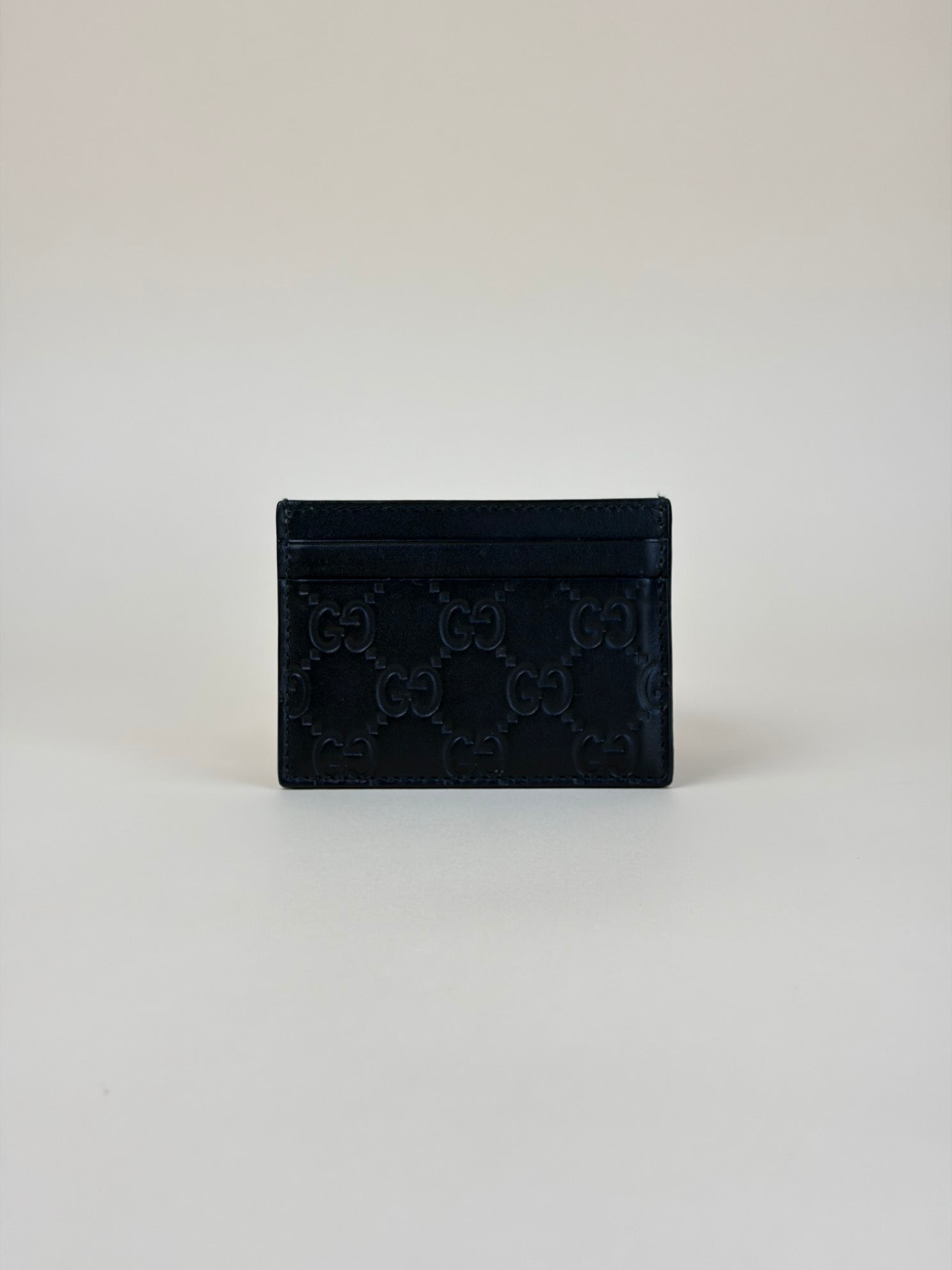 Gucci Black GG Signature Card Holder