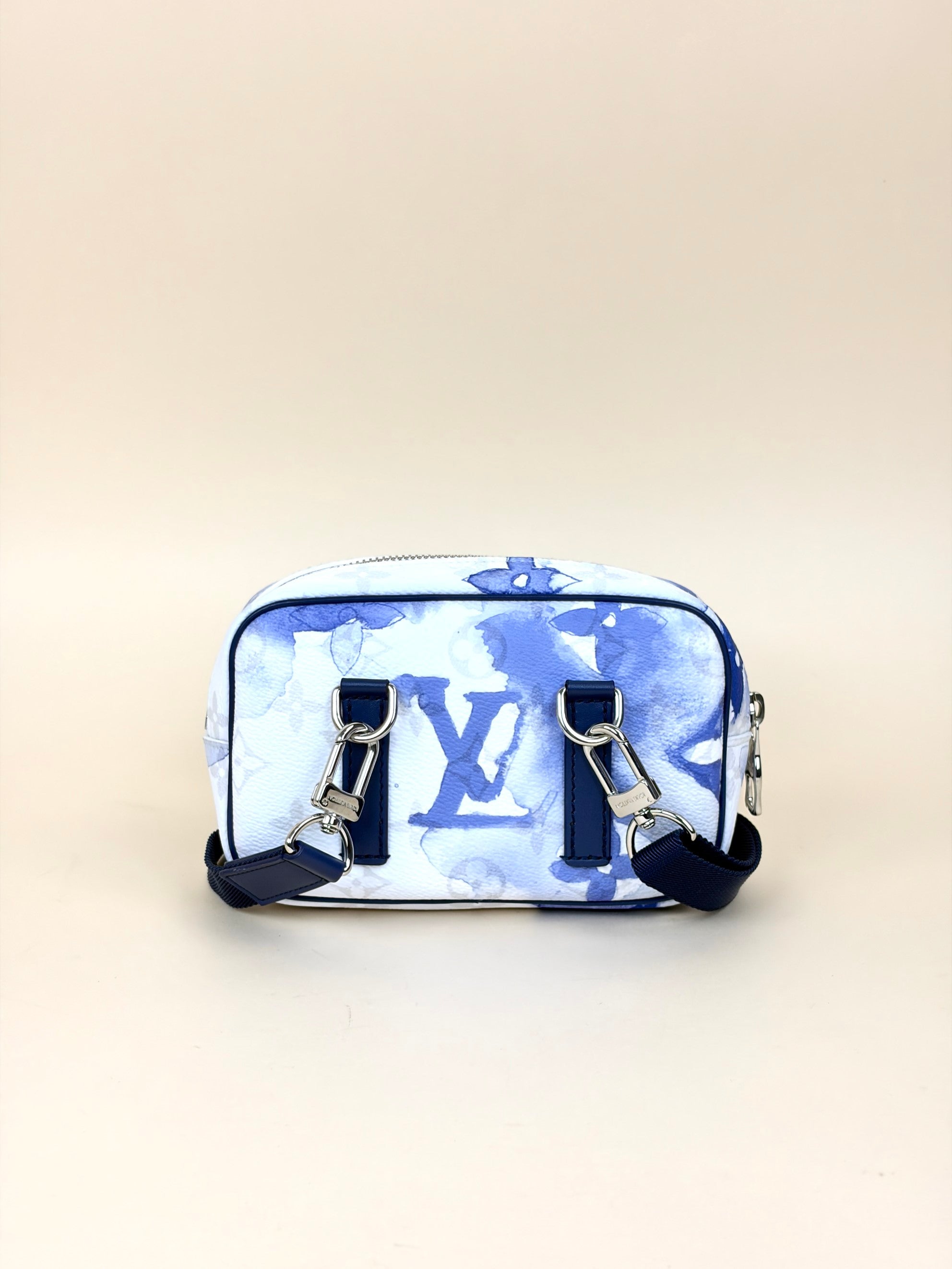 louis Vuitton blue monogram watercolor outdoor limited-edition pouch