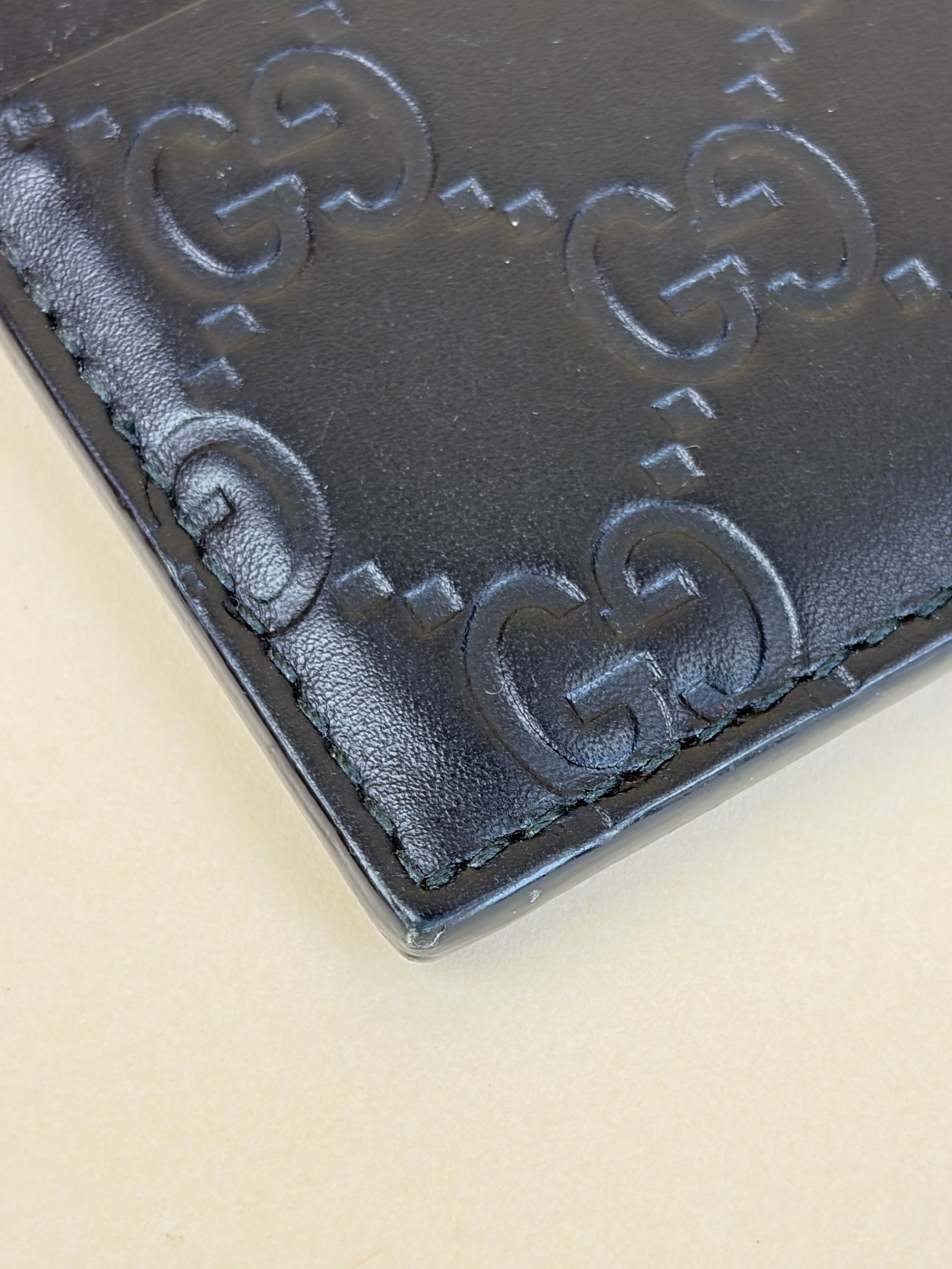Gucci Black GG Signature Card Holder
