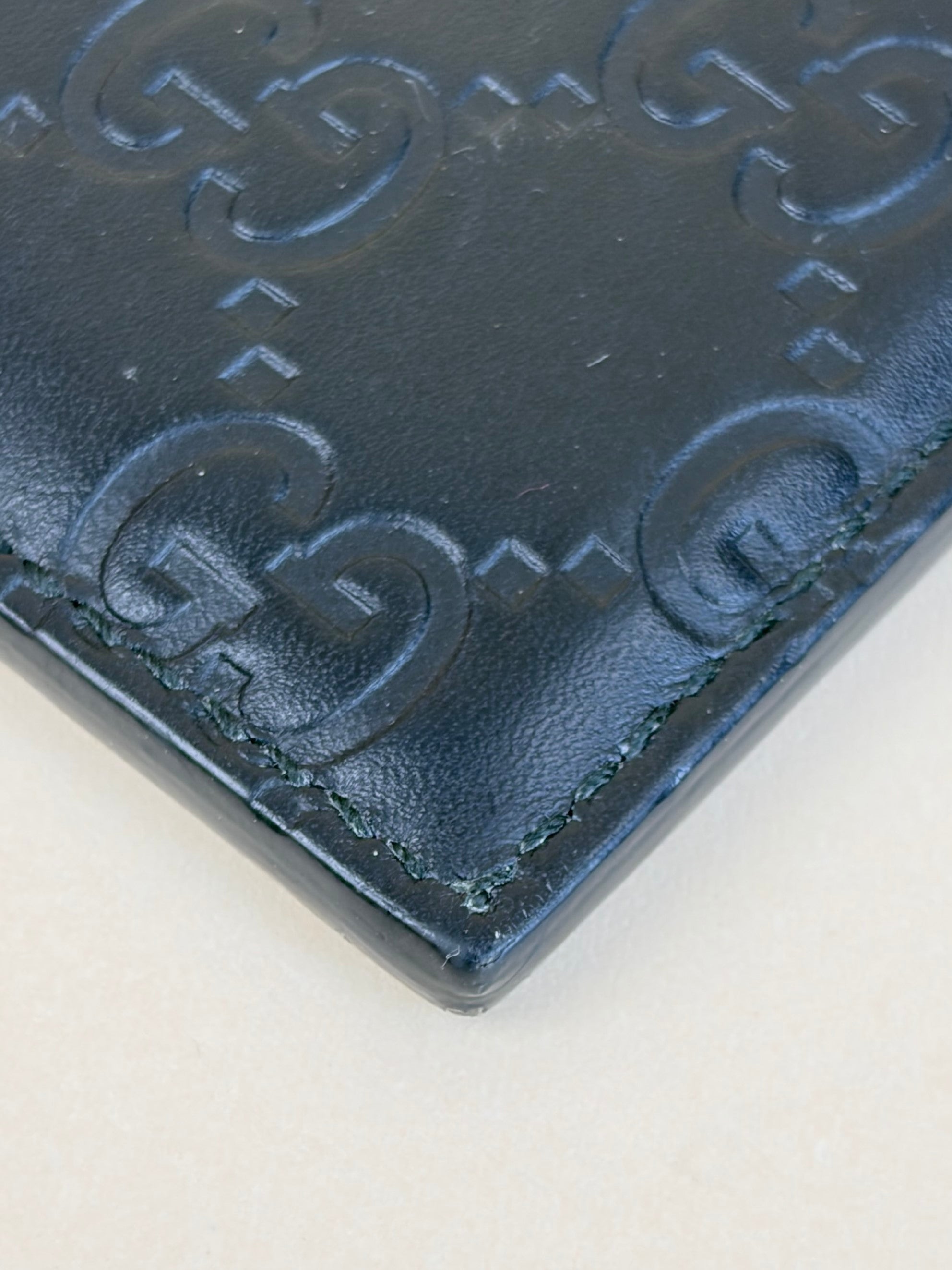 Gucci Black GG Signature Card Holder
