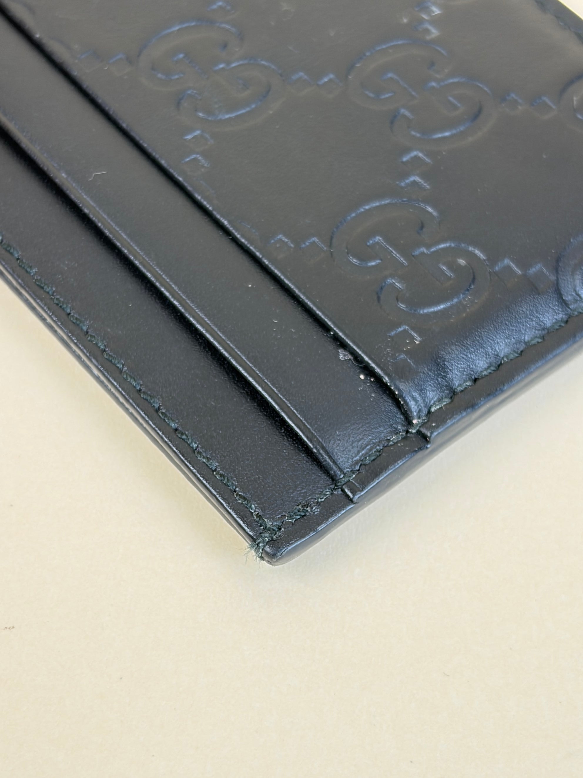 Gucci Black GG Signature Card Holder