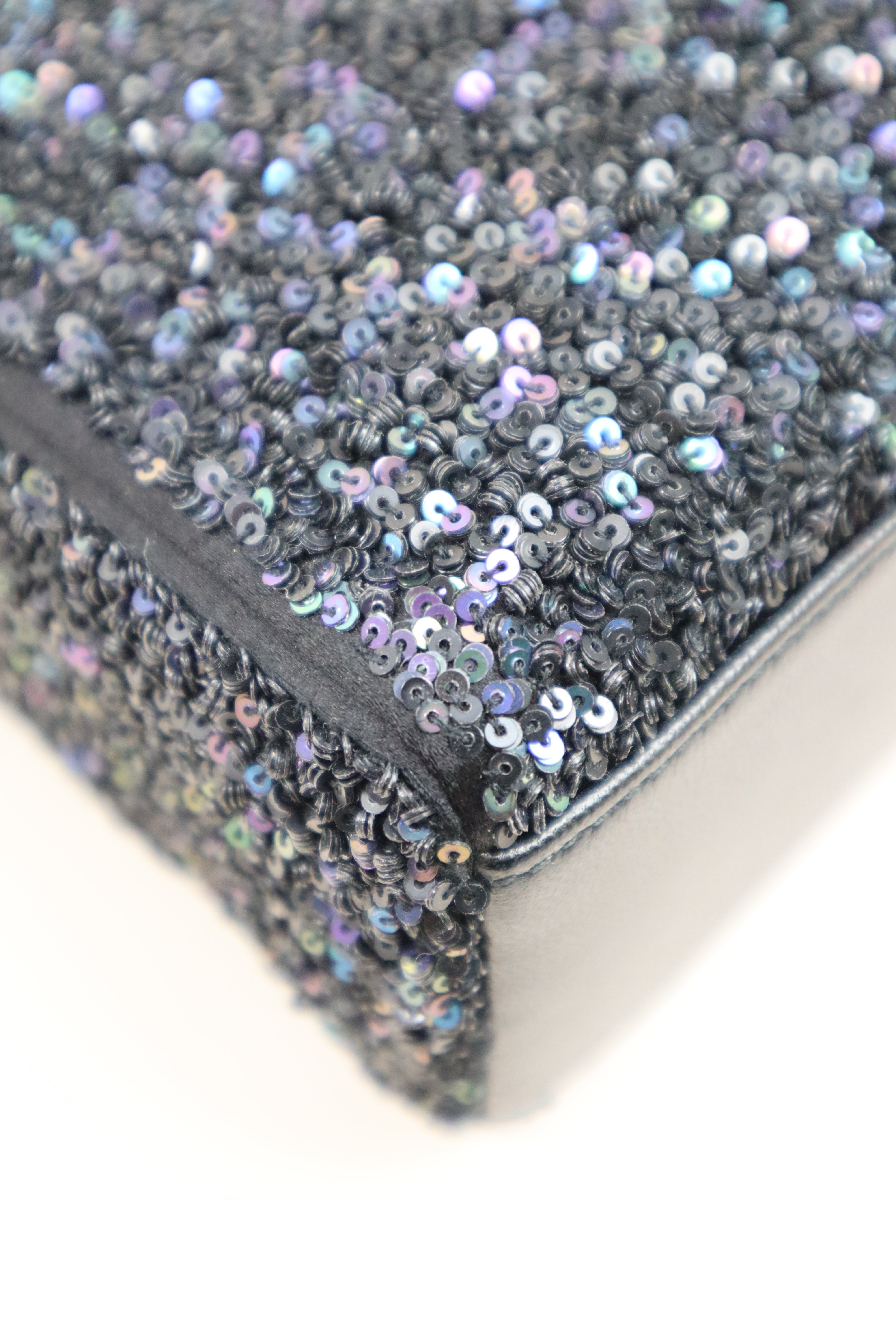 Christian Dior Bicolor Mini Strass-Embroidered Tote Bag