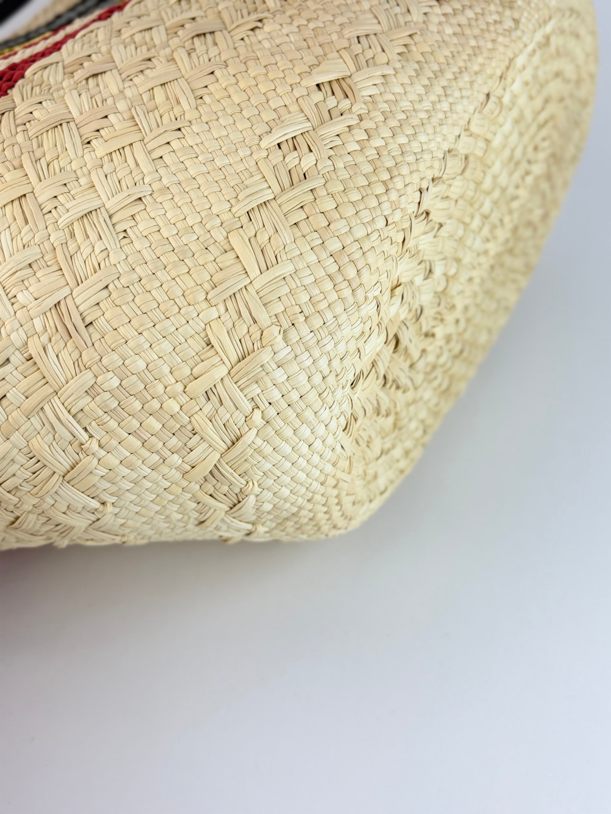 Loewe euro medium anagram raffia basket bag
