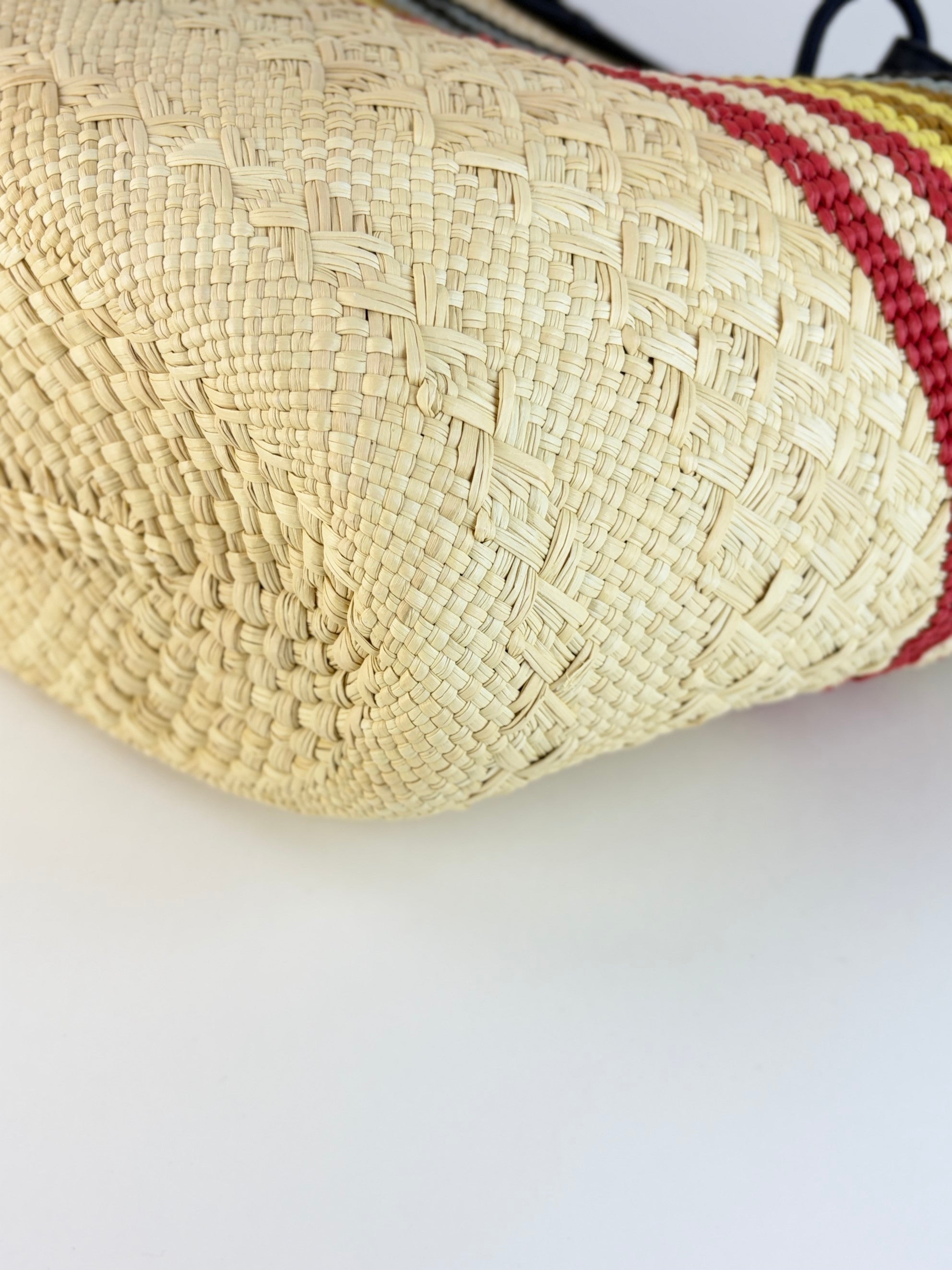 Loewe euro medium anagram raffia basket bag