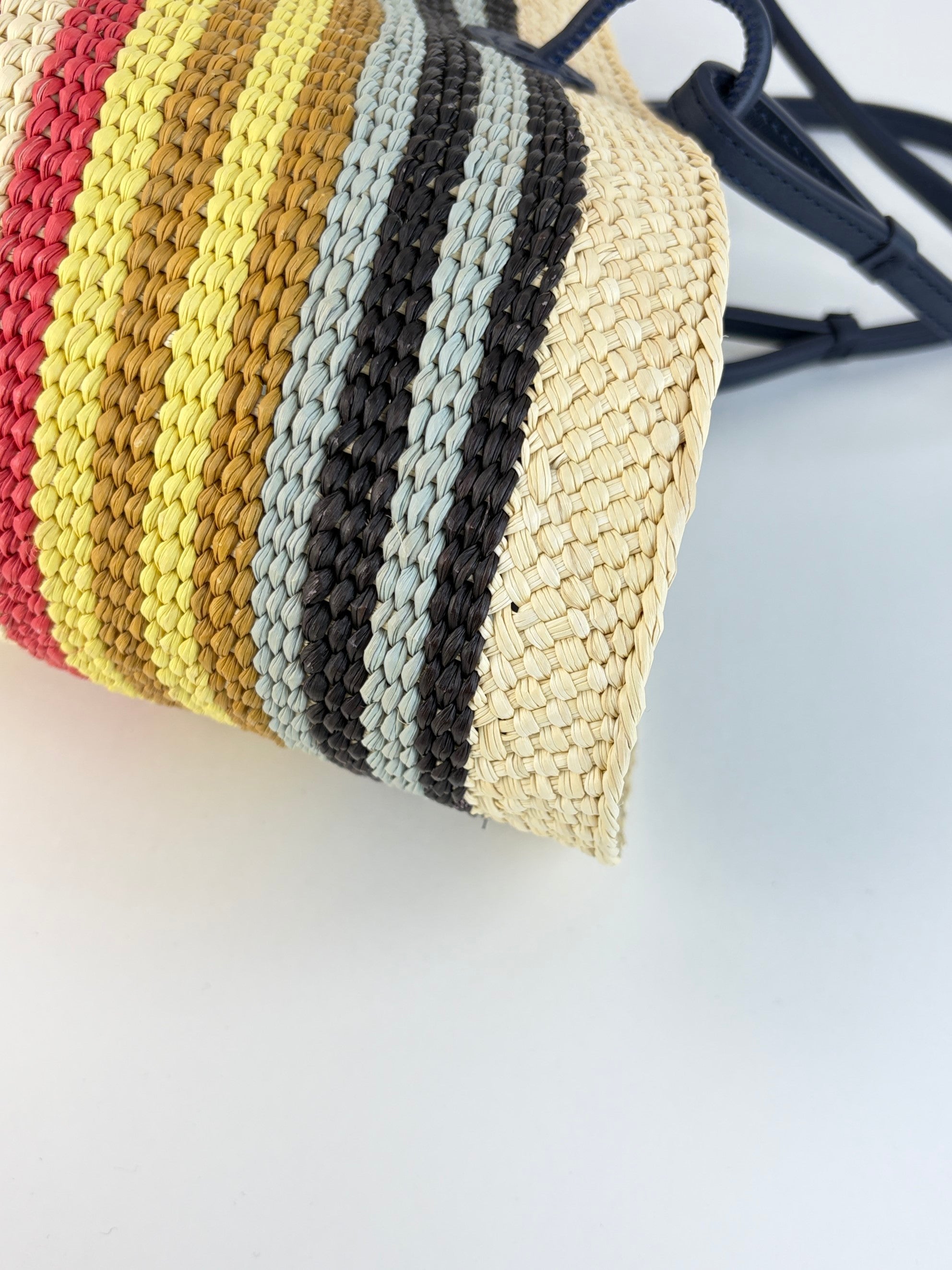 Loewe euro medium anagram raffia basket bag