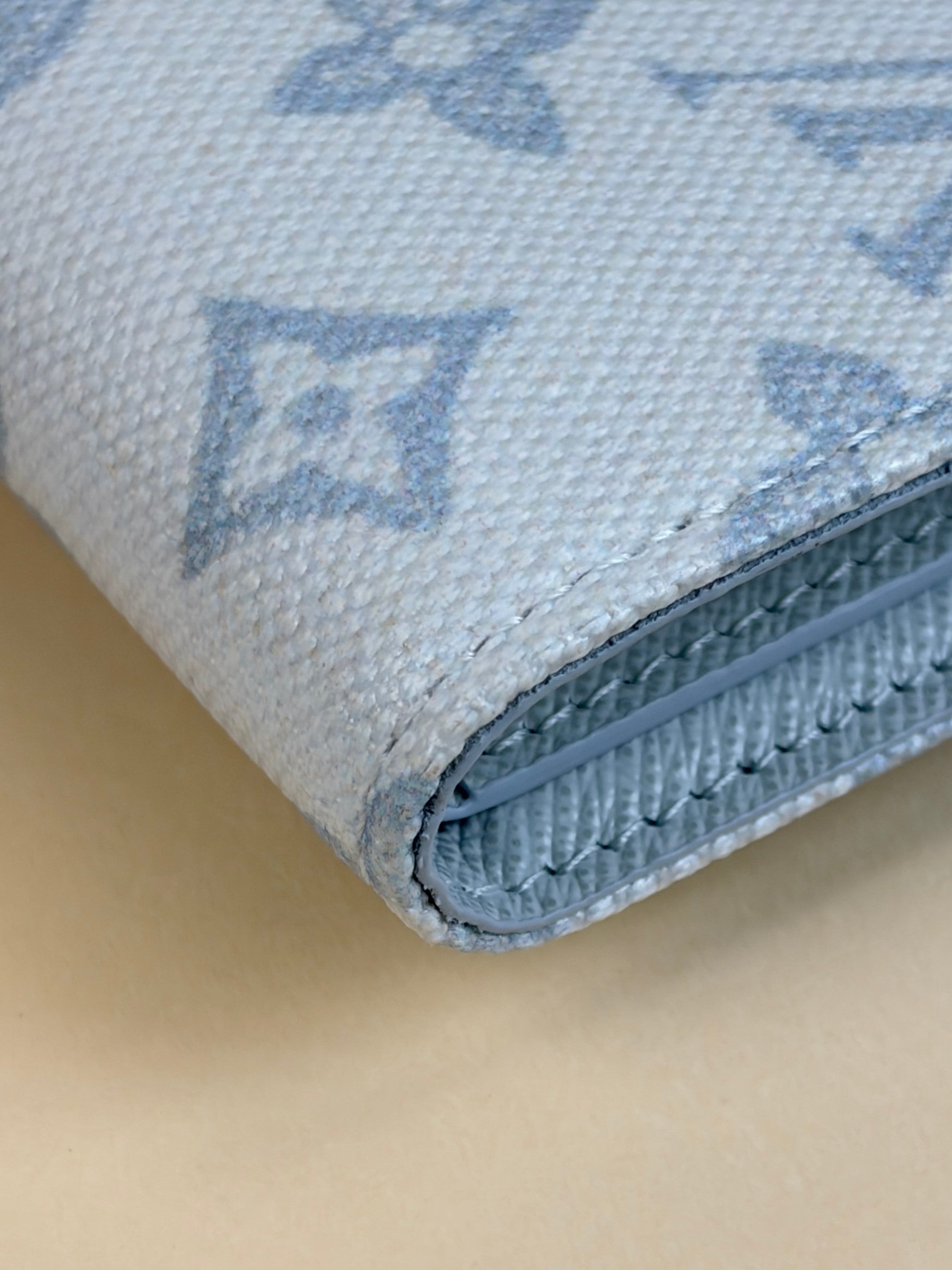 Louis Vuitton Blue Courrier Monogram Victorine Flap Wallet