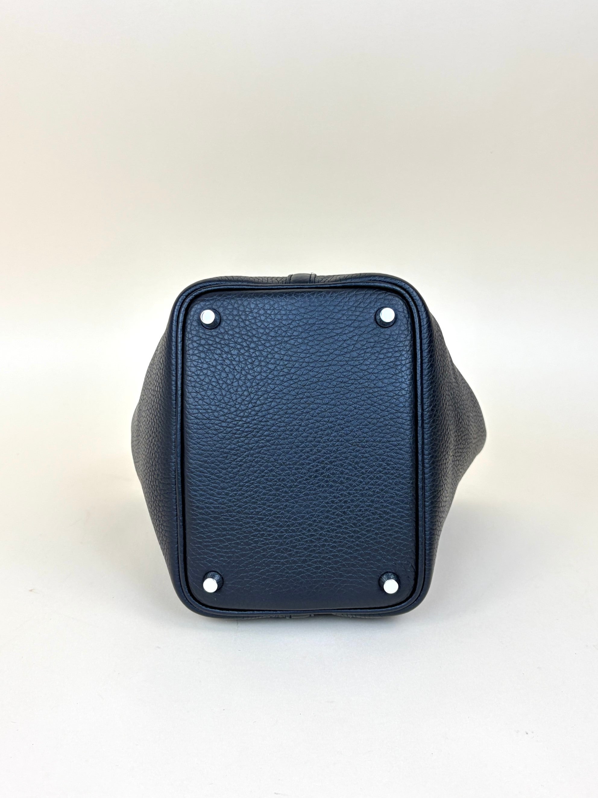Hermes picotin lock 18 clemence leather noir