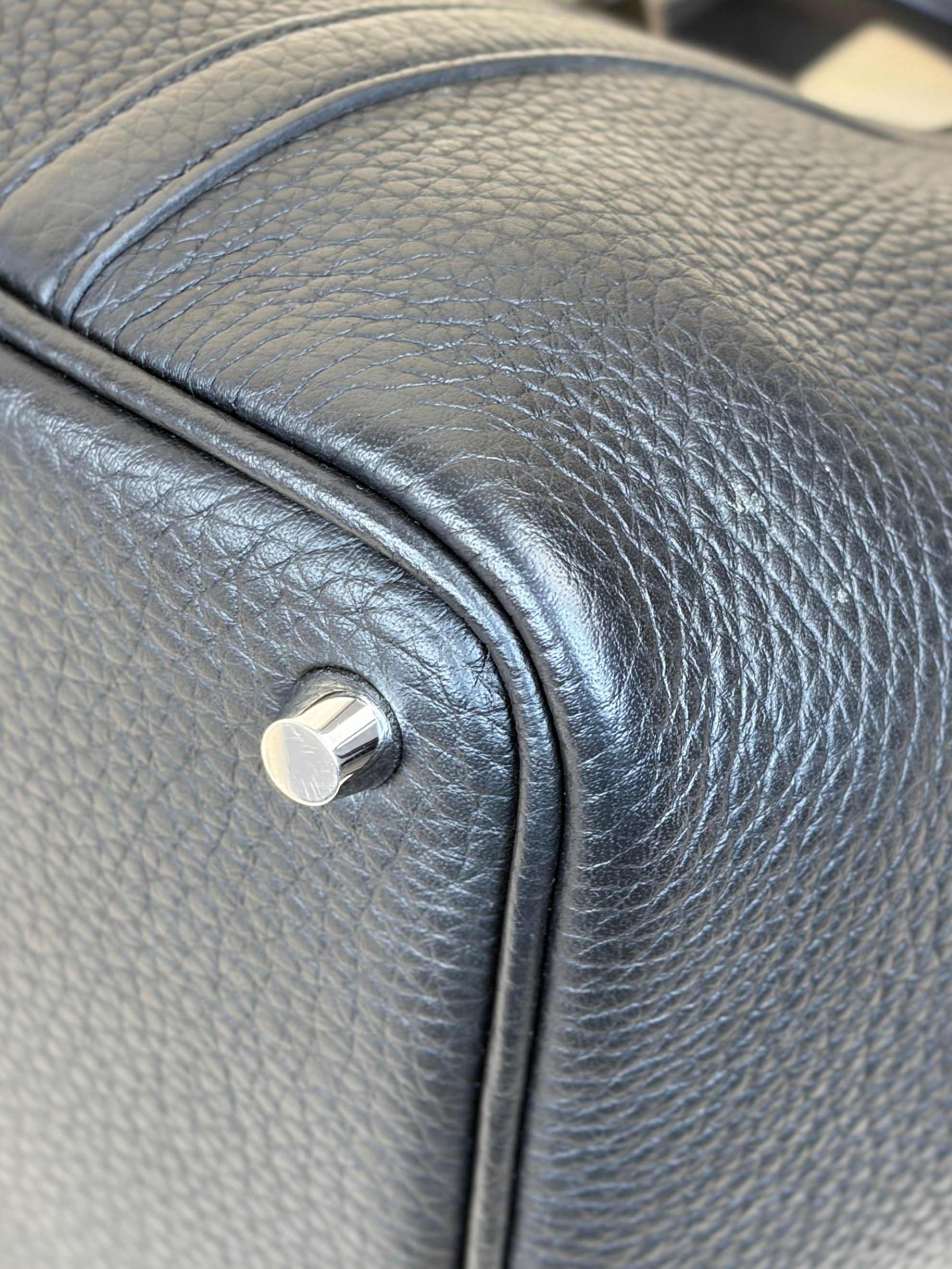 Hermes picotin lock 18 clemence leather noir