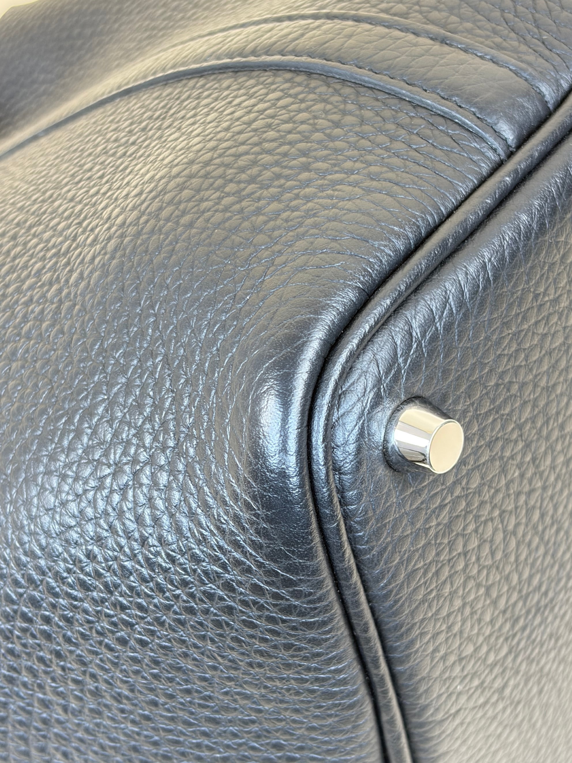 Hermes picotin lock 18 clemence leather noir