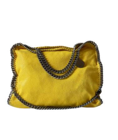 Stella Mccartney Yellow Falabella Tote Bag
