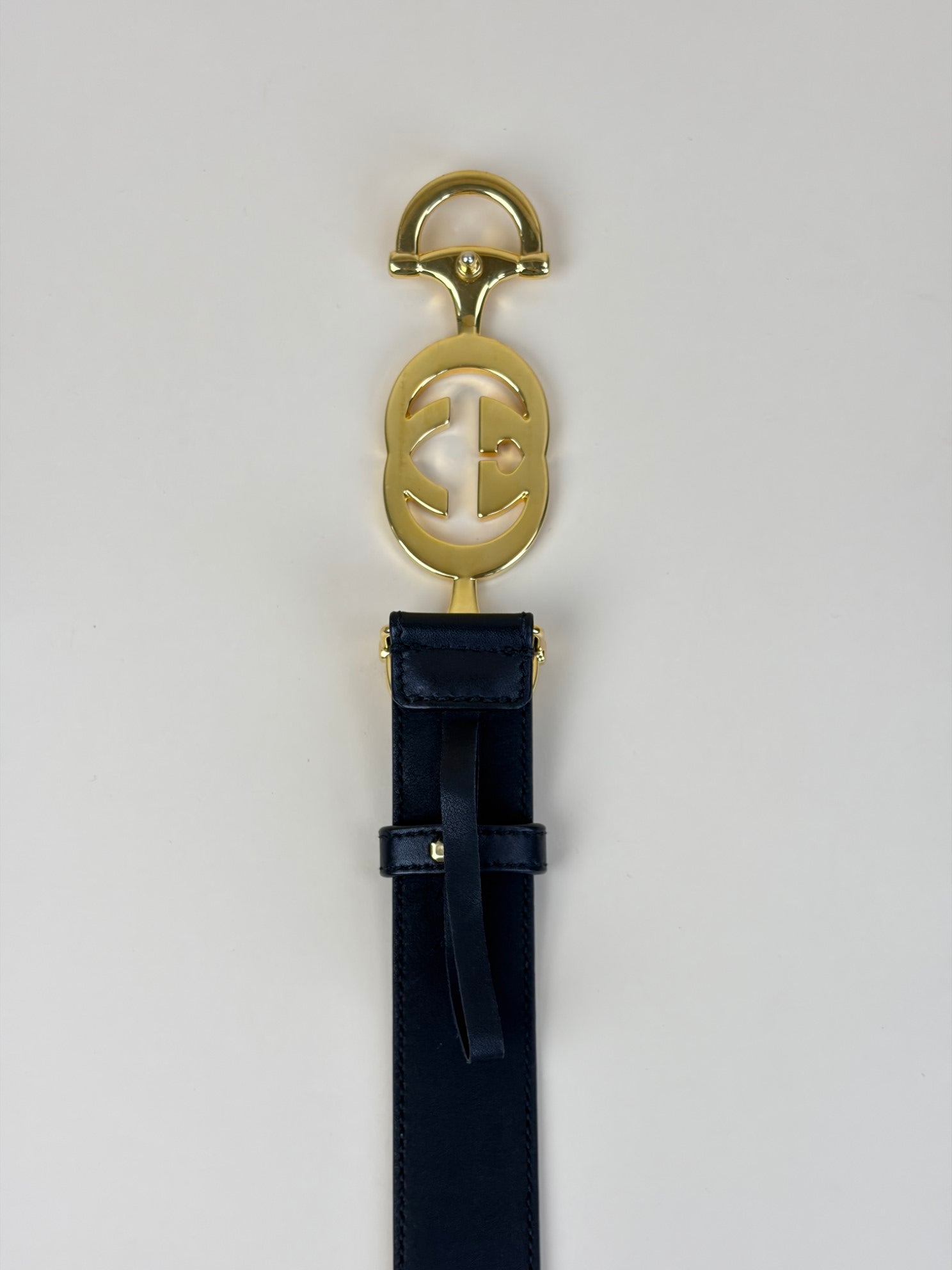 Gucci Black Zumi Buckle Belt 34