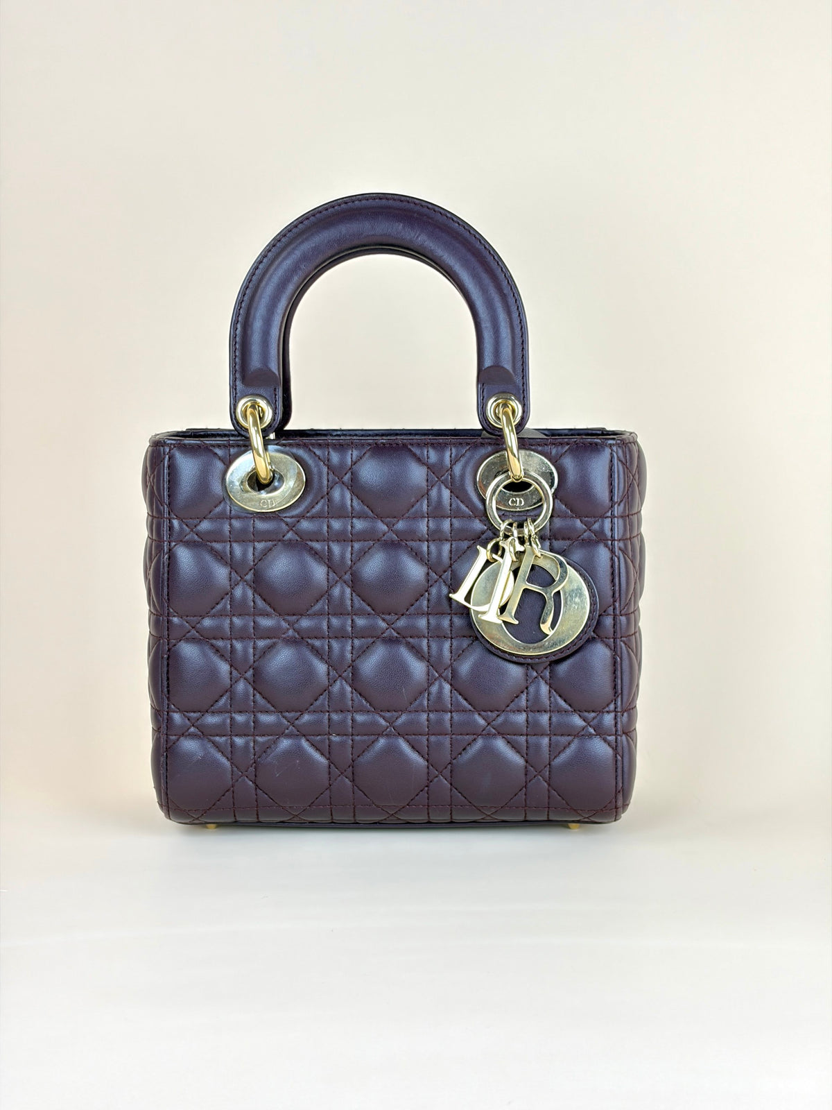 Christian Dior burgundy lady Dior small