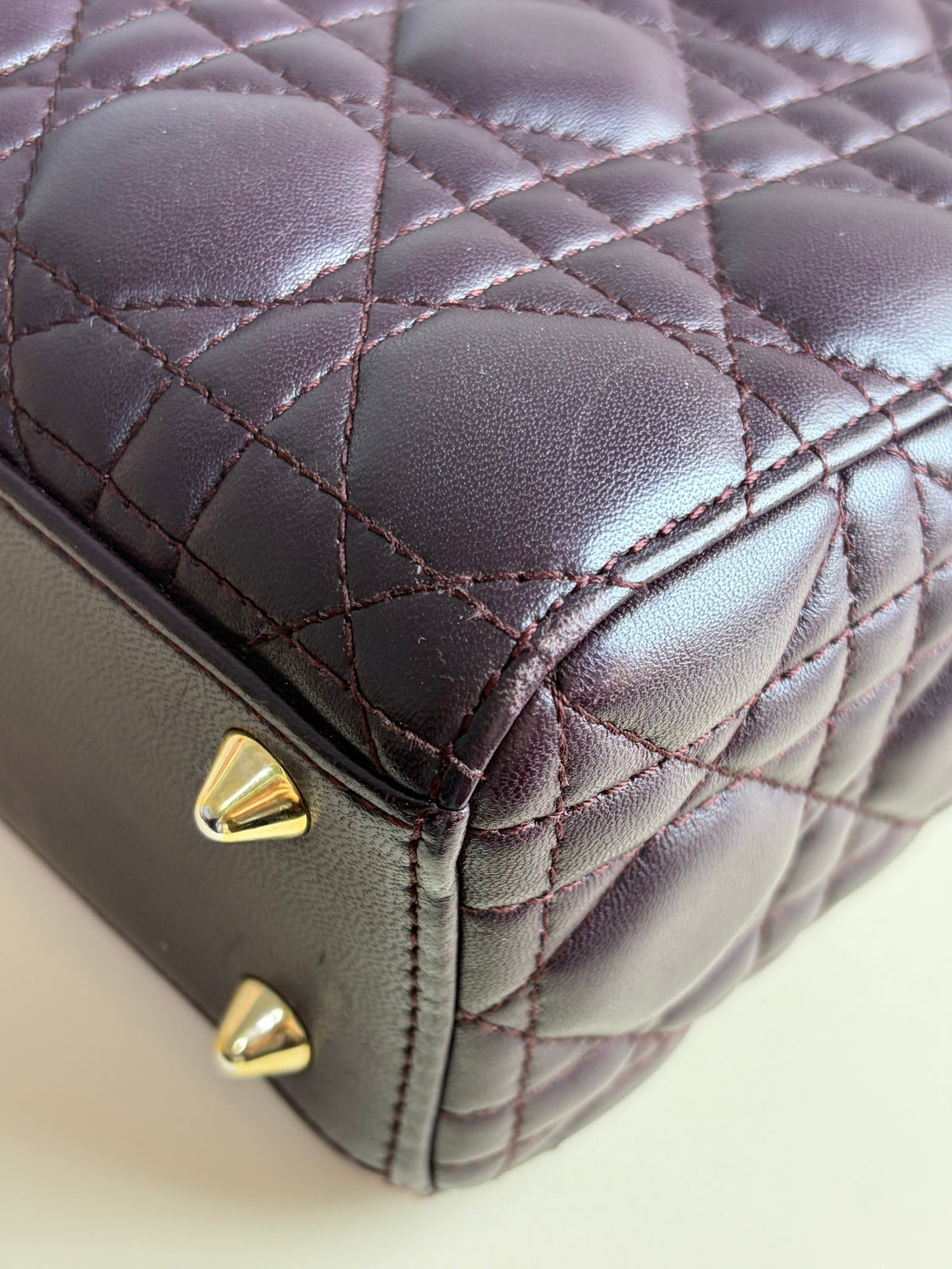 Christian Dior burgundy lady Dior small