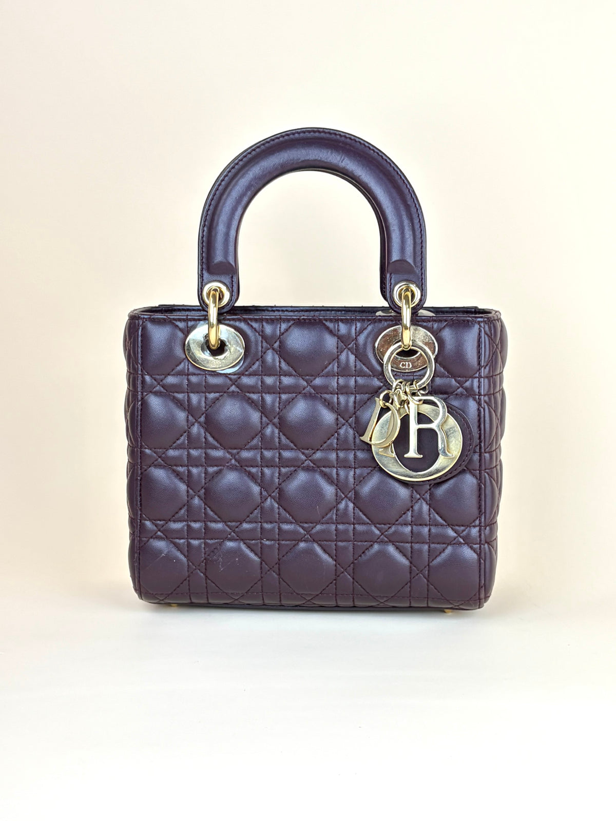 Christian Dior burgundy lady Dior small