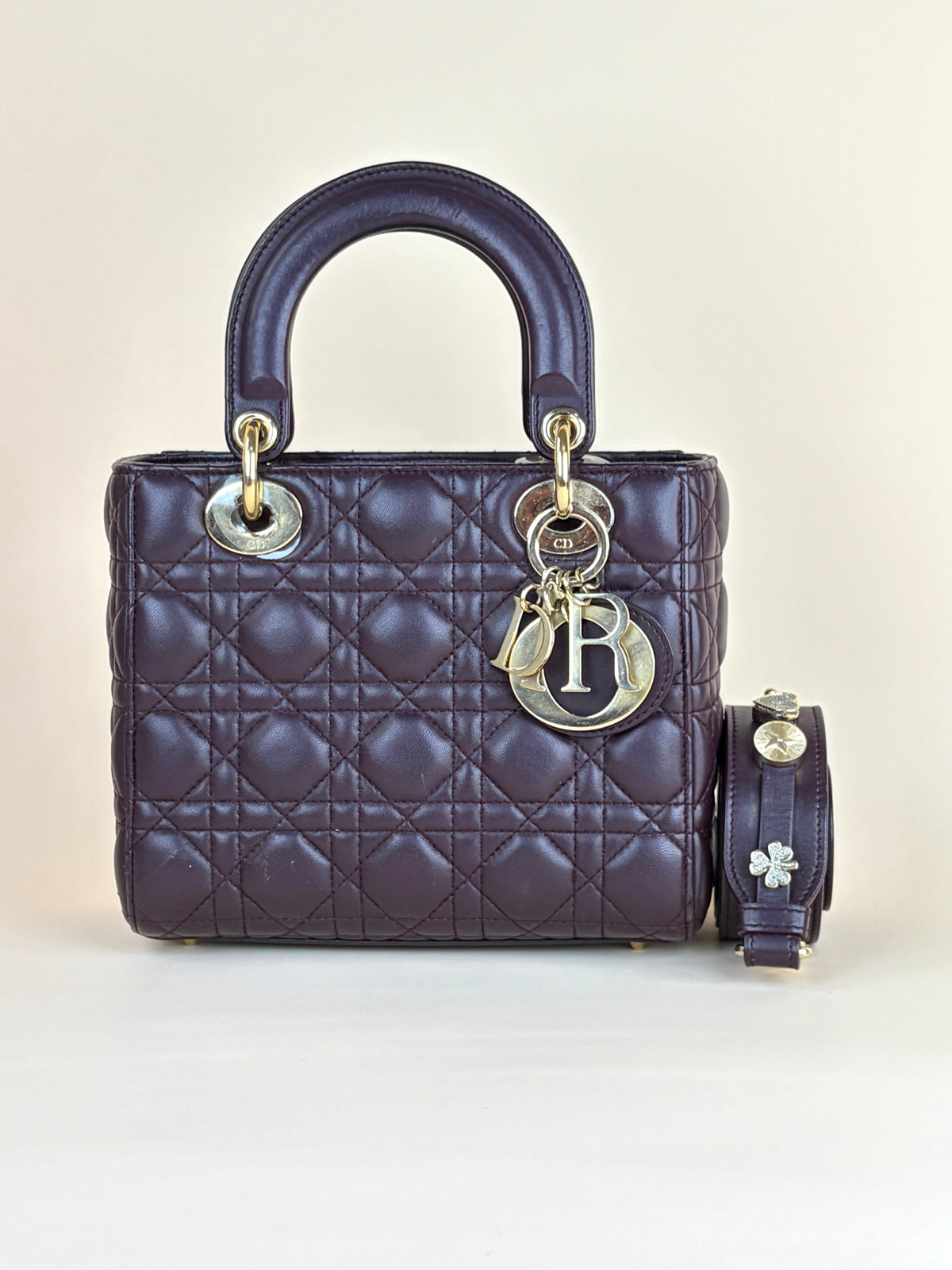 Christian Dior burgundy lady Dior small