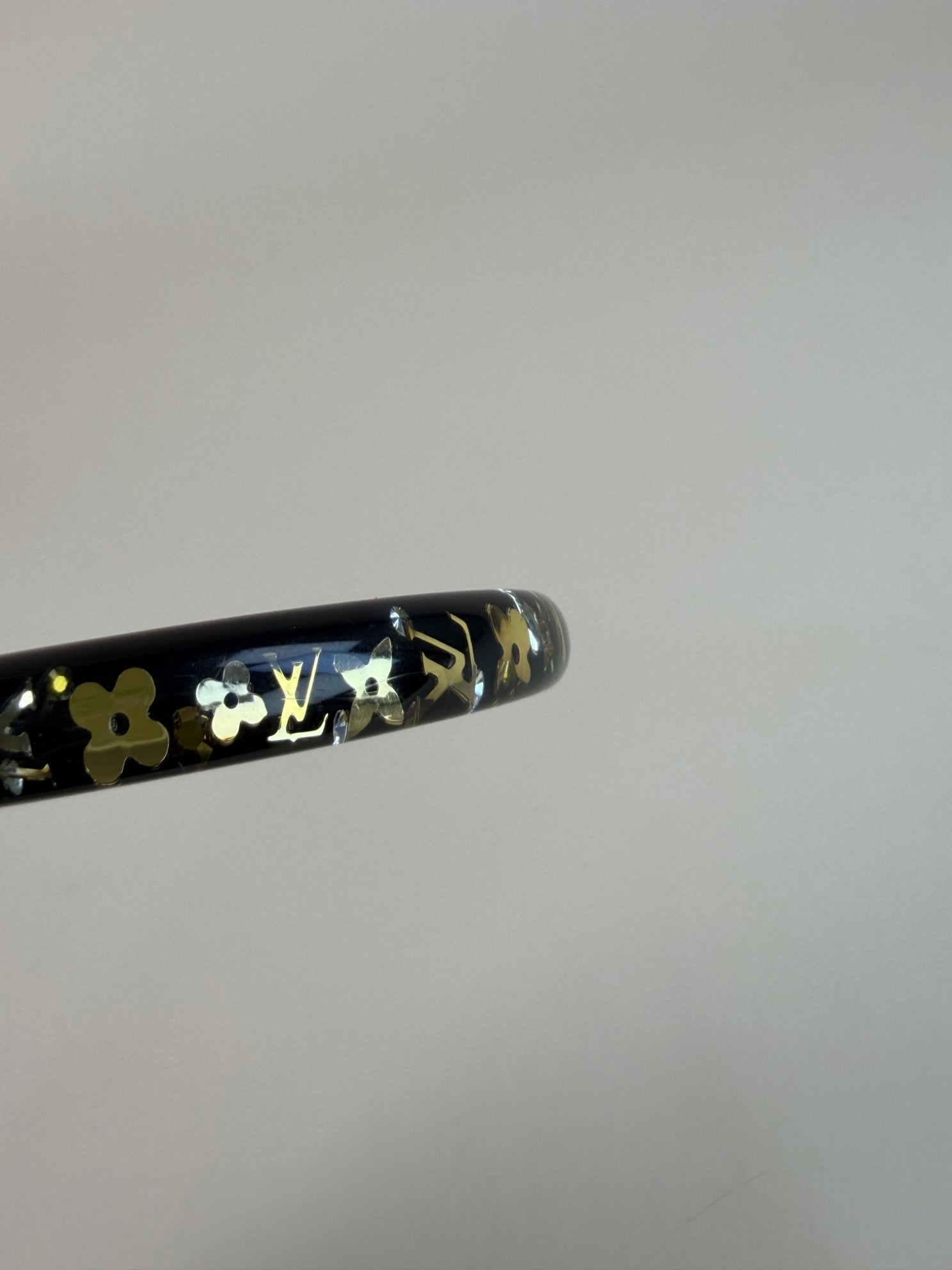 Louis Vuitton Black Resin Inclusion Monogram PM Bracelet