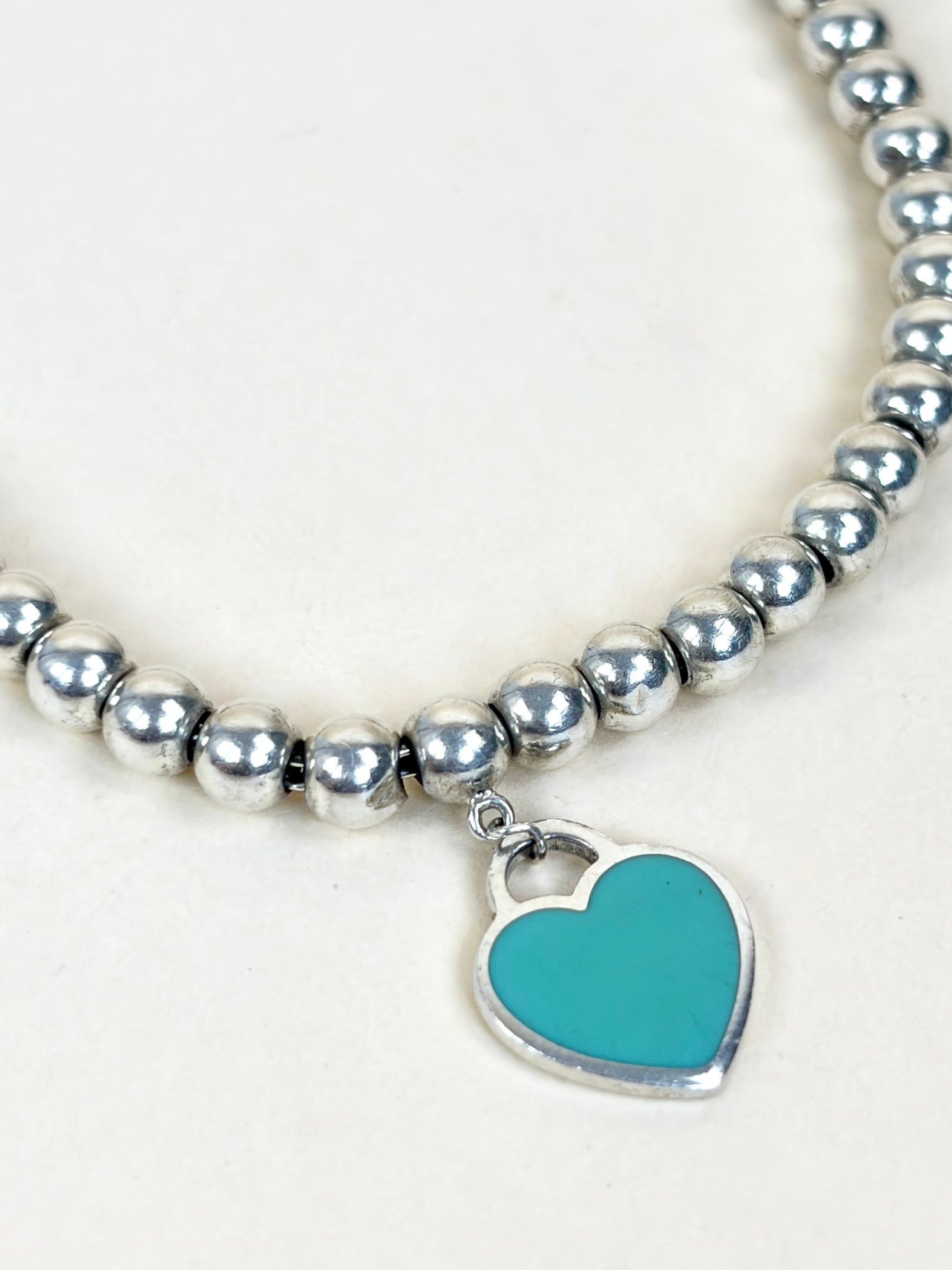 Tiffany & Co Mint Heart Tag Bead medium  Bracelet