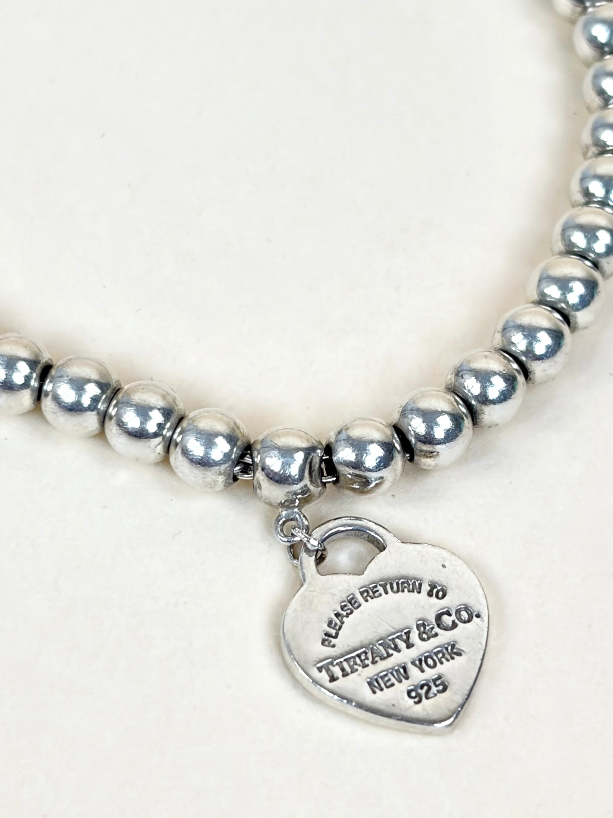 Tiffany & Co Mint Heart Tag Bead medium  Bracelet