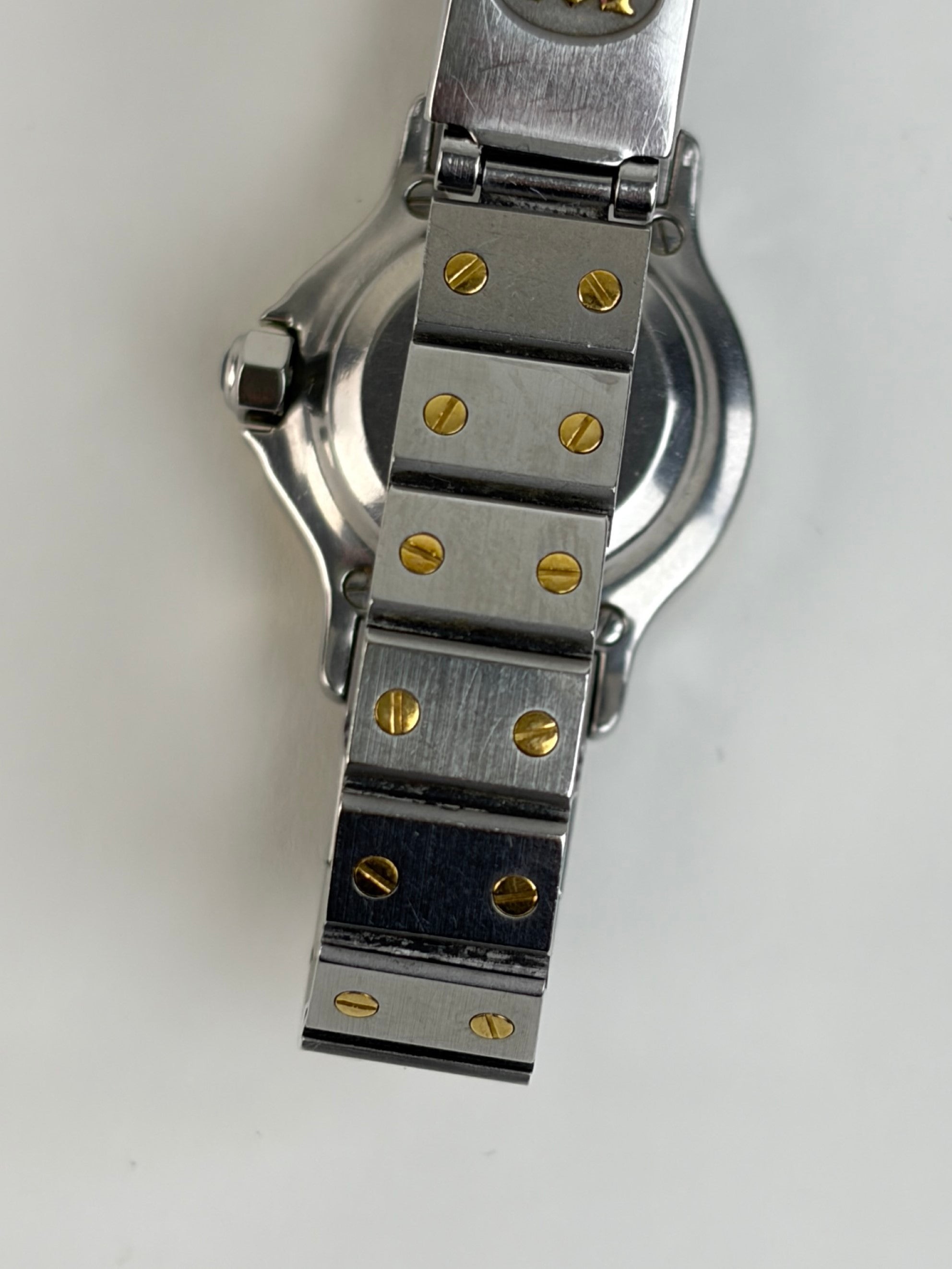 Cartier Santos Octagon steel 18k karat yellow gold Automatic ghost dial ladies Watch 22mm