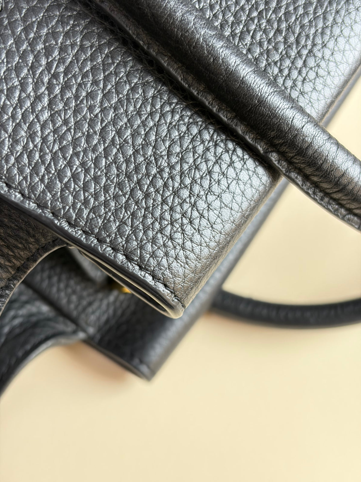 Tom Ford black leather turn-lock Natalia tote bag