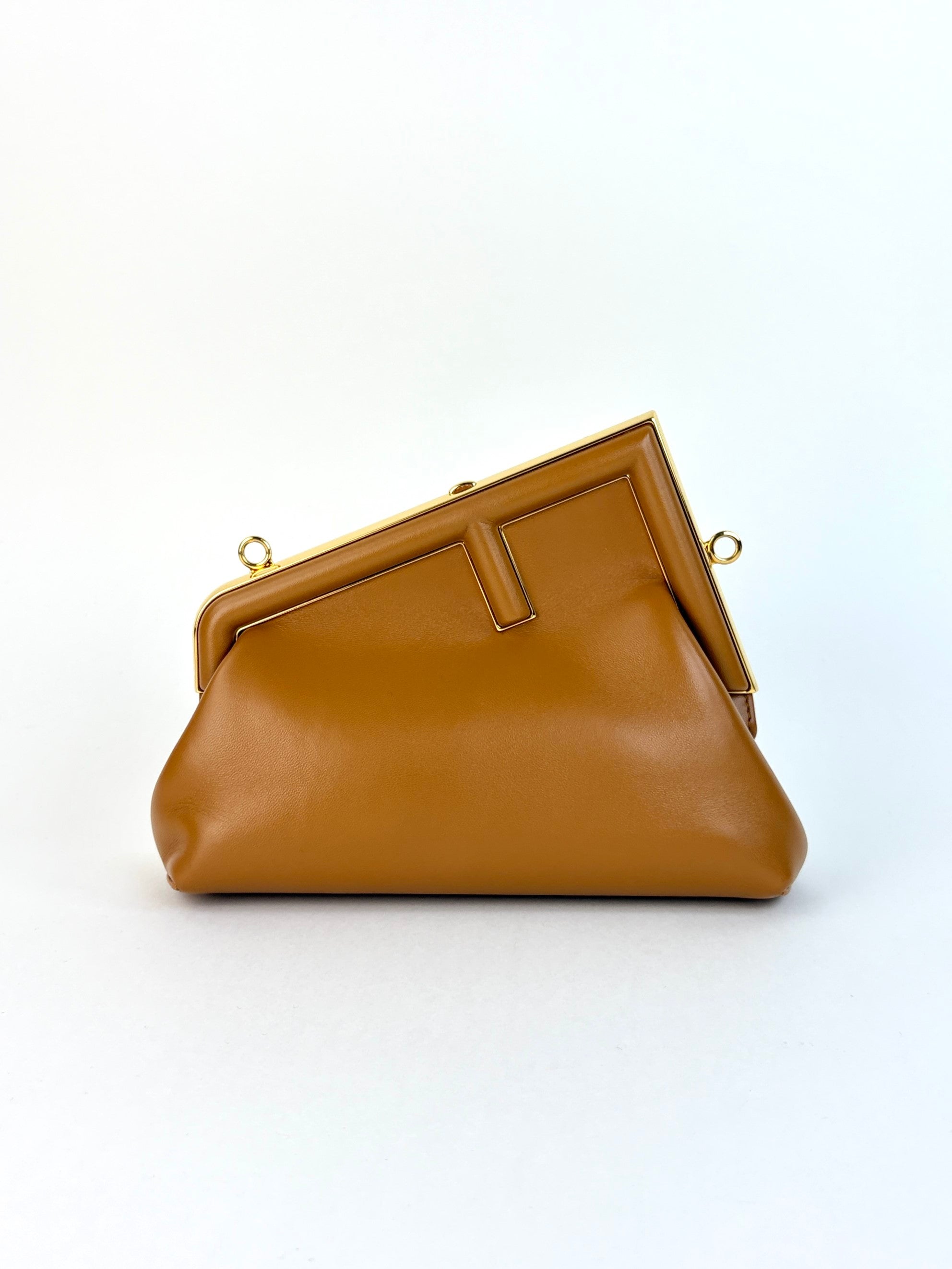 Fendi camel Nappa leather First Small Bag