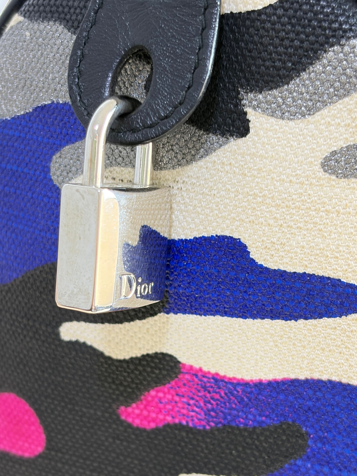 Louis Vuitton multicolor camouflage canvas Anselm Rayle Boston bag