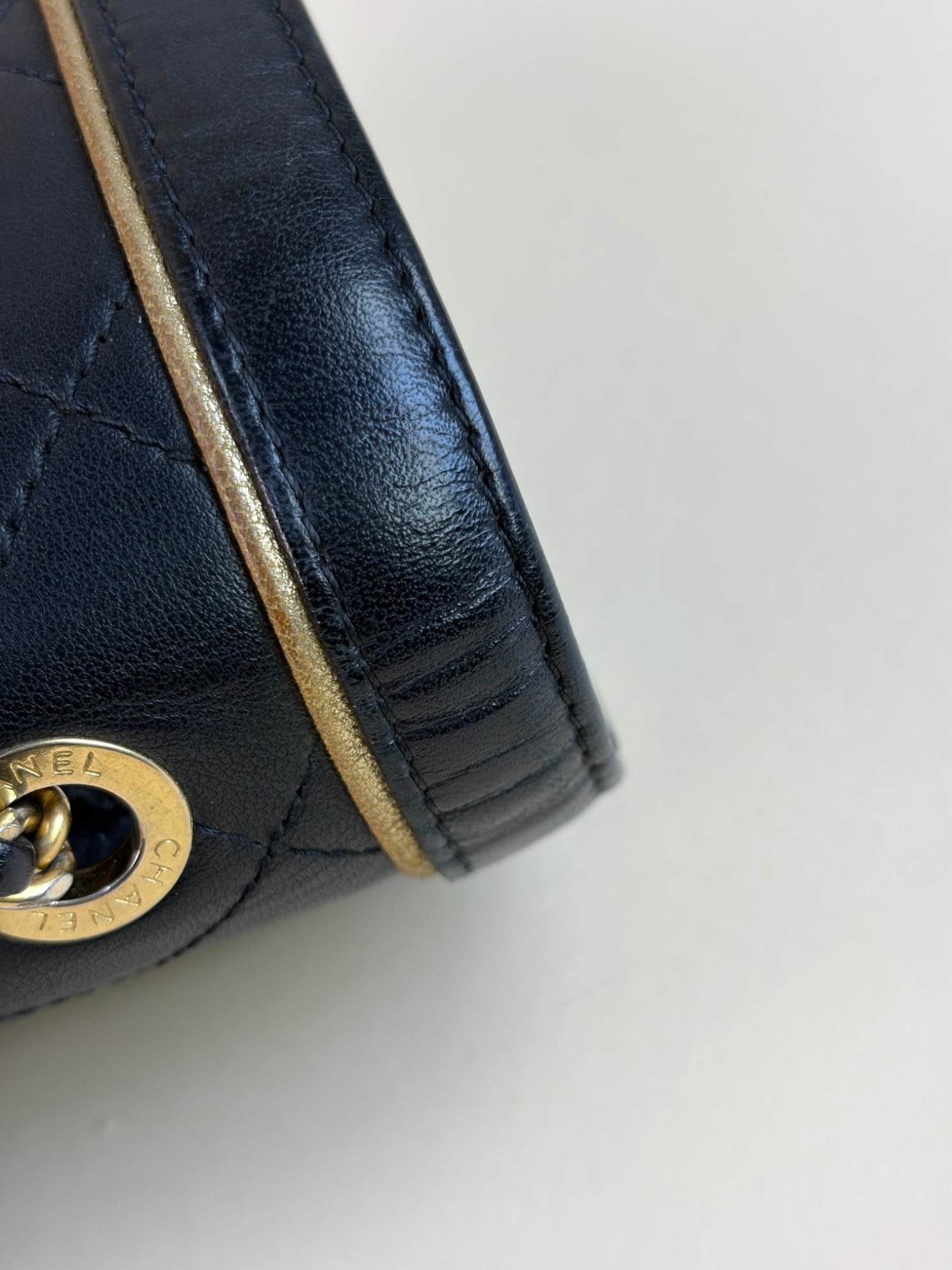 Chanel Black Octagon CC Clasp Flap Bag