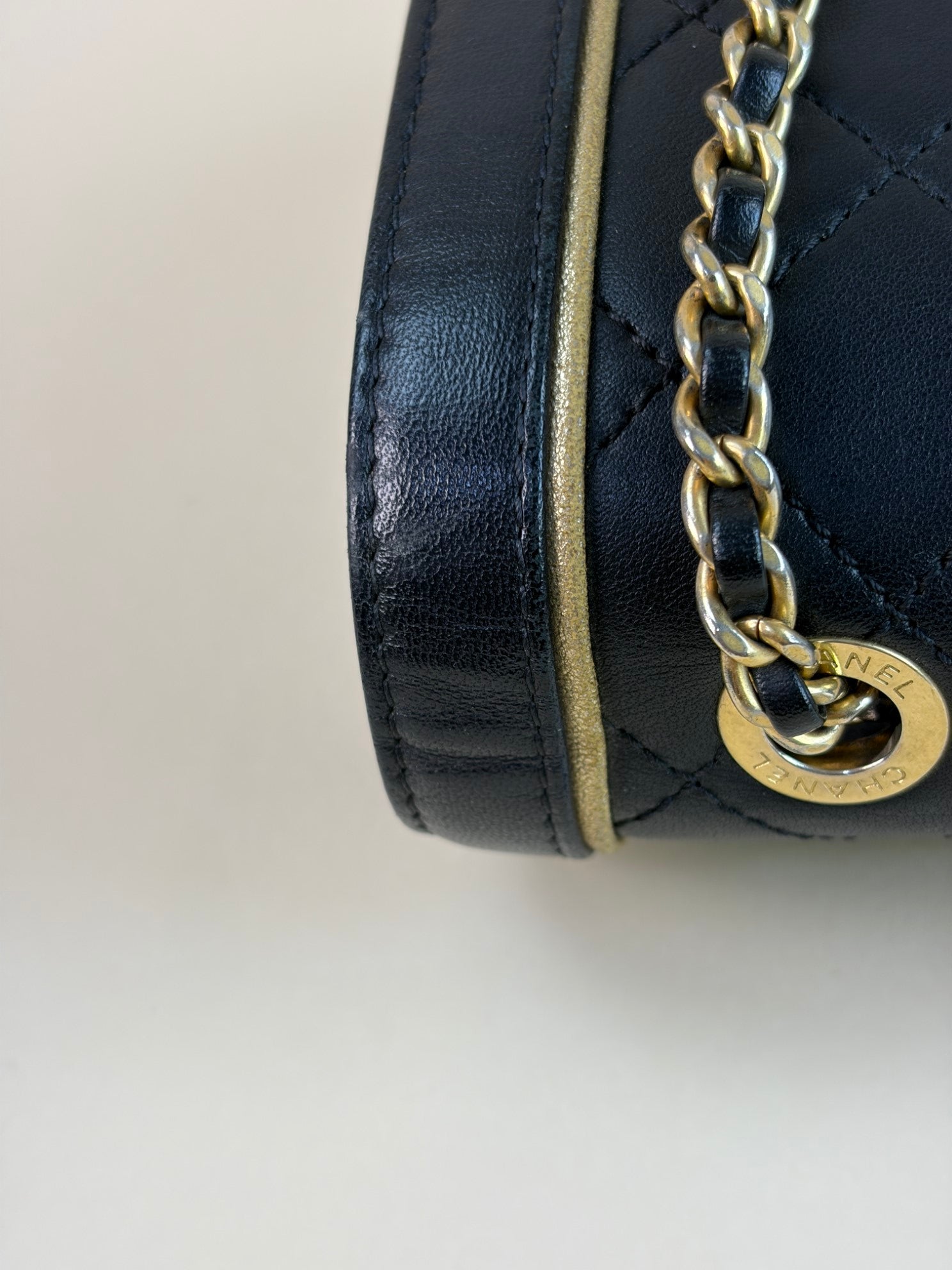 Chanel Black Octagon CC Clasp Flap Bag