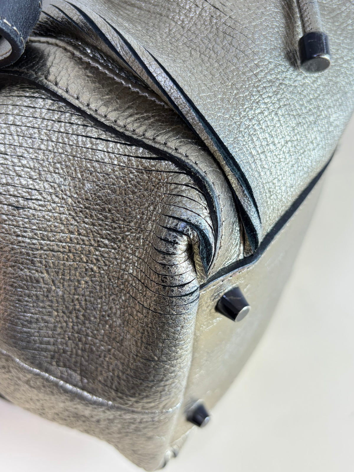 Burberry prorsum gold metallic shoulder bag