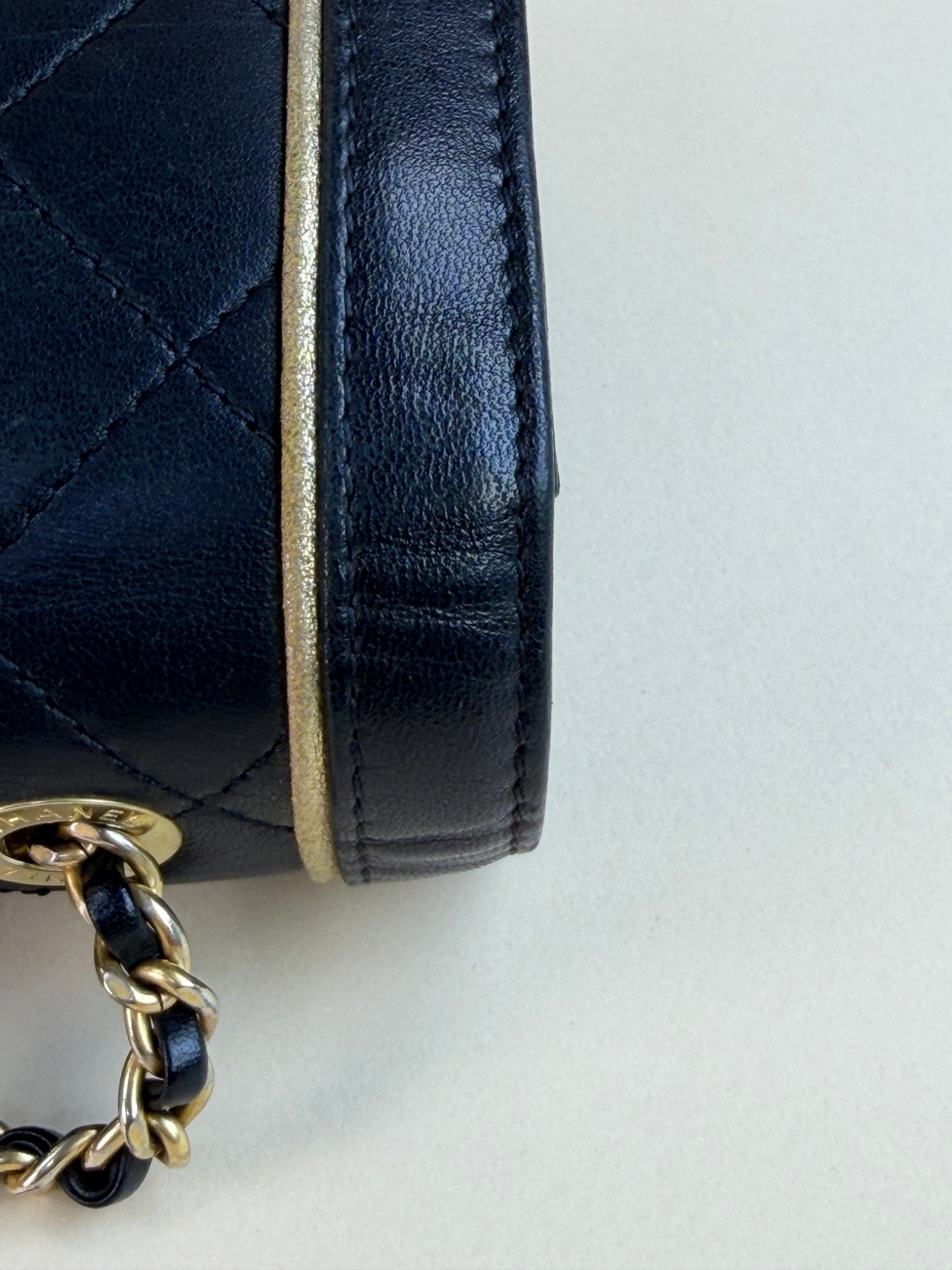 Chanel Black Octagon CC Clasp Flap Bag