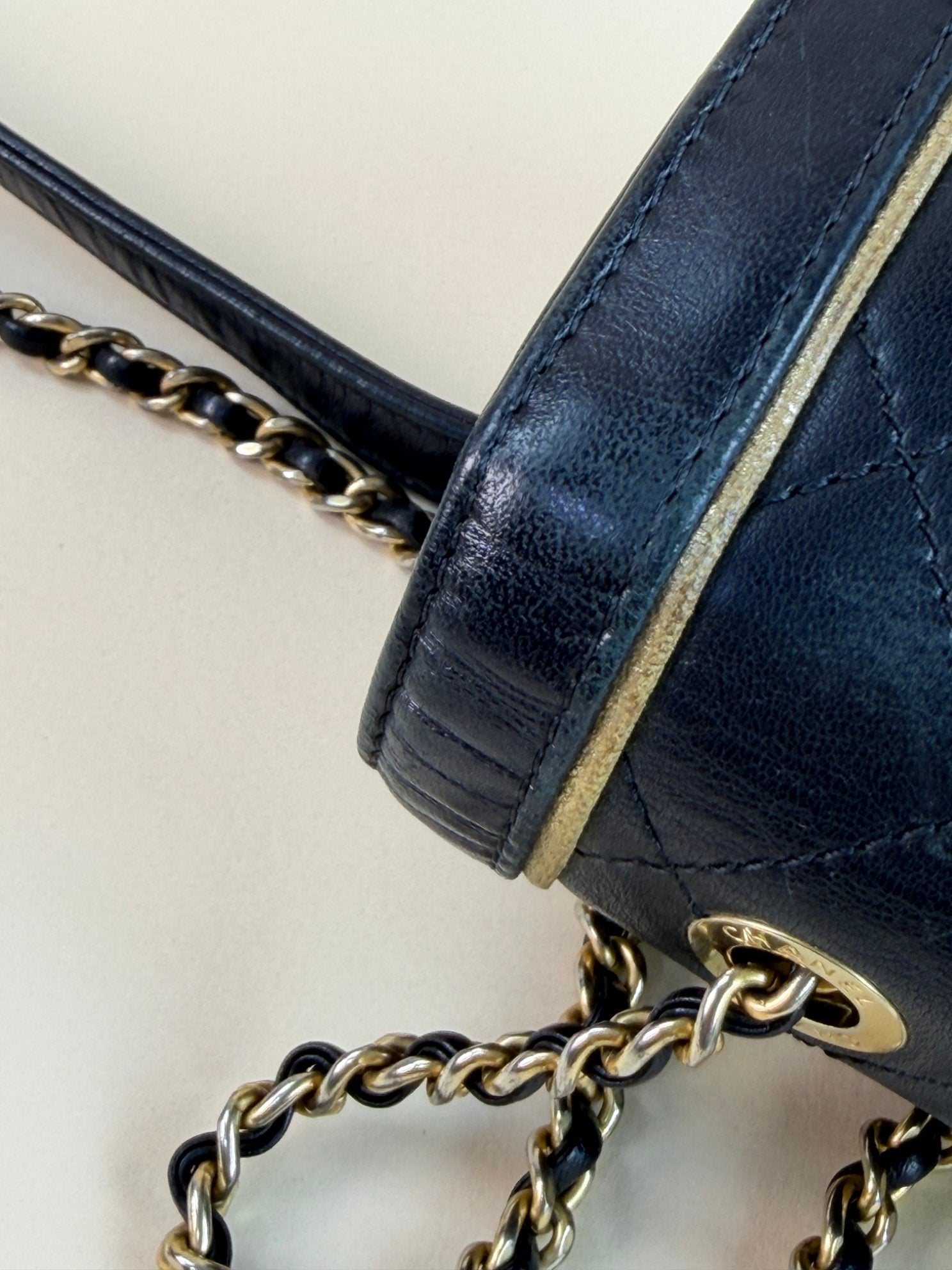 Chanel Black Octagon CC Clasp Flap Bag