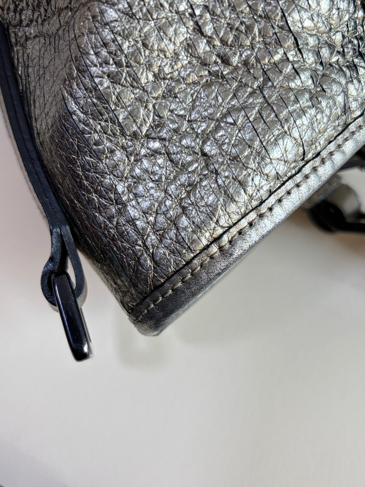Burberry prorsum gold metallic shoulder bag