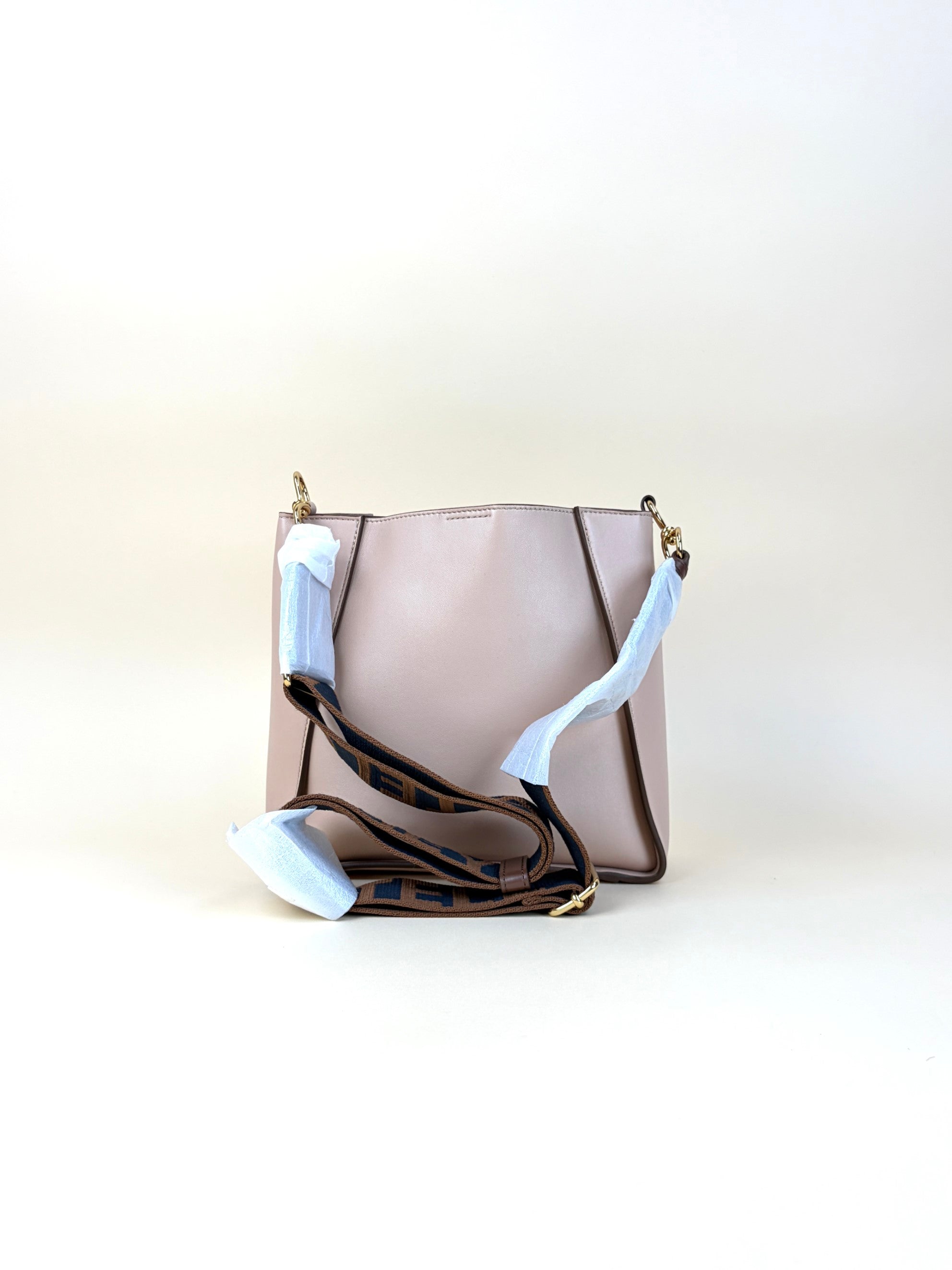 Stella Mccartney Pink Logo Square Crossbody Bag
