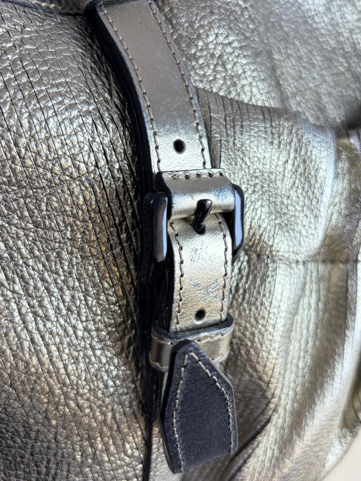 Burberry prorsum gold metallic shoulder bag