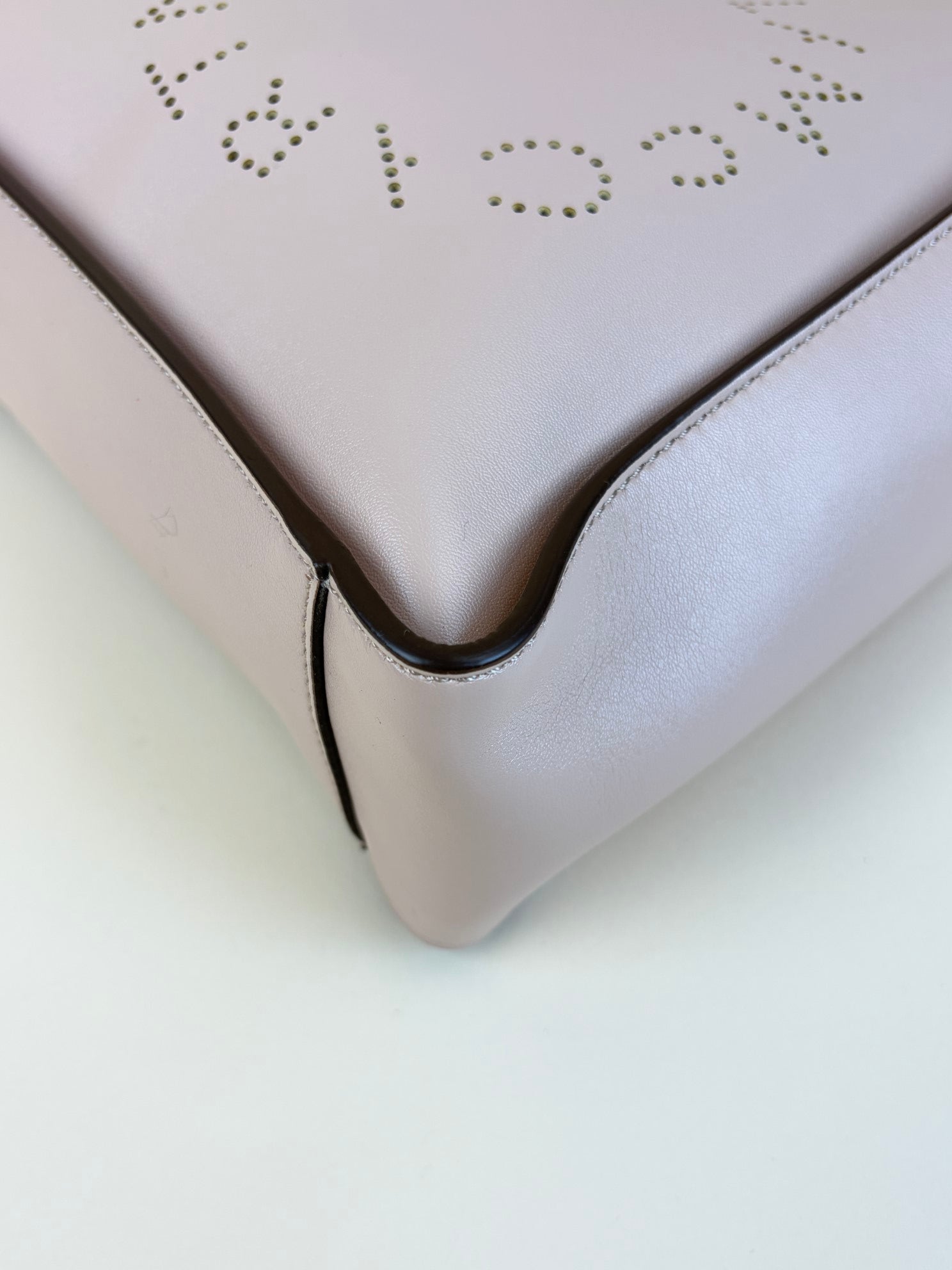 Stella Mccartney Pink Logo Square Crossbody Bag