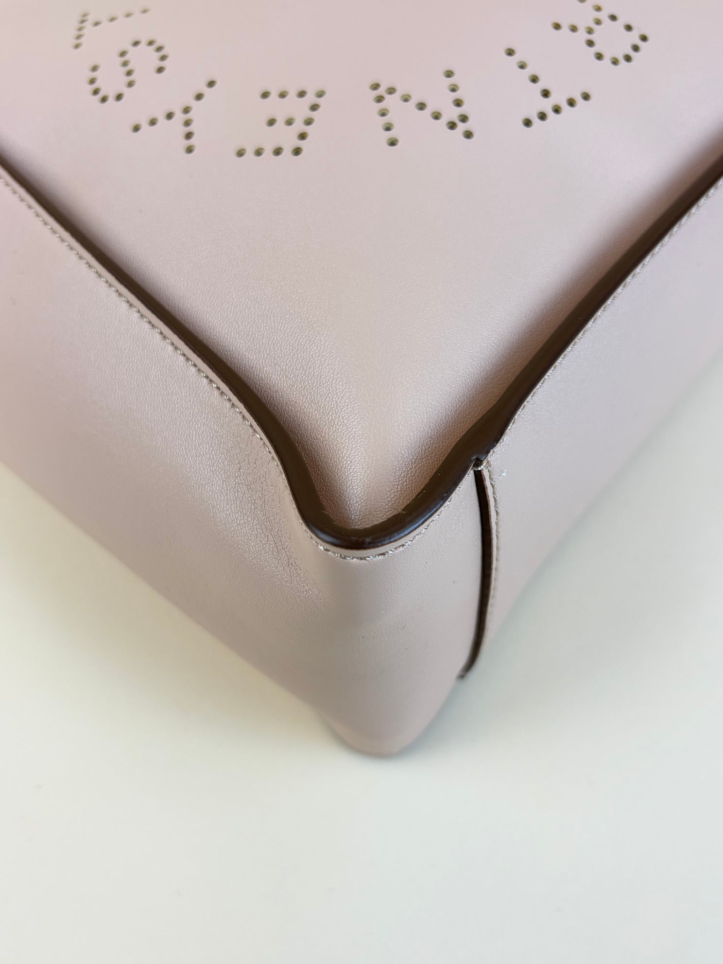 Stella Mccartney Pink Logo Square Crossbody Bag