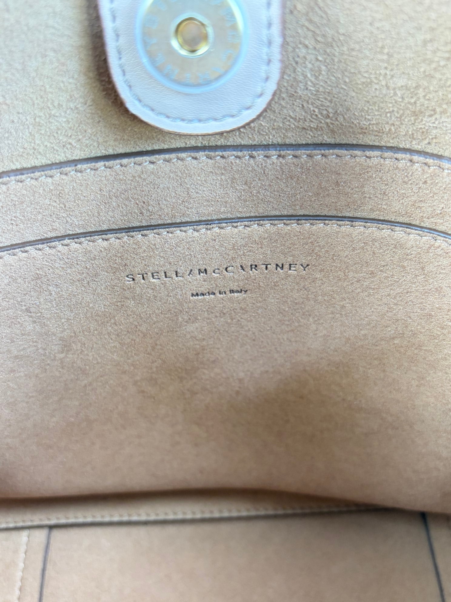 Stella Mccartney Pink Logo Square Crossbody Bag